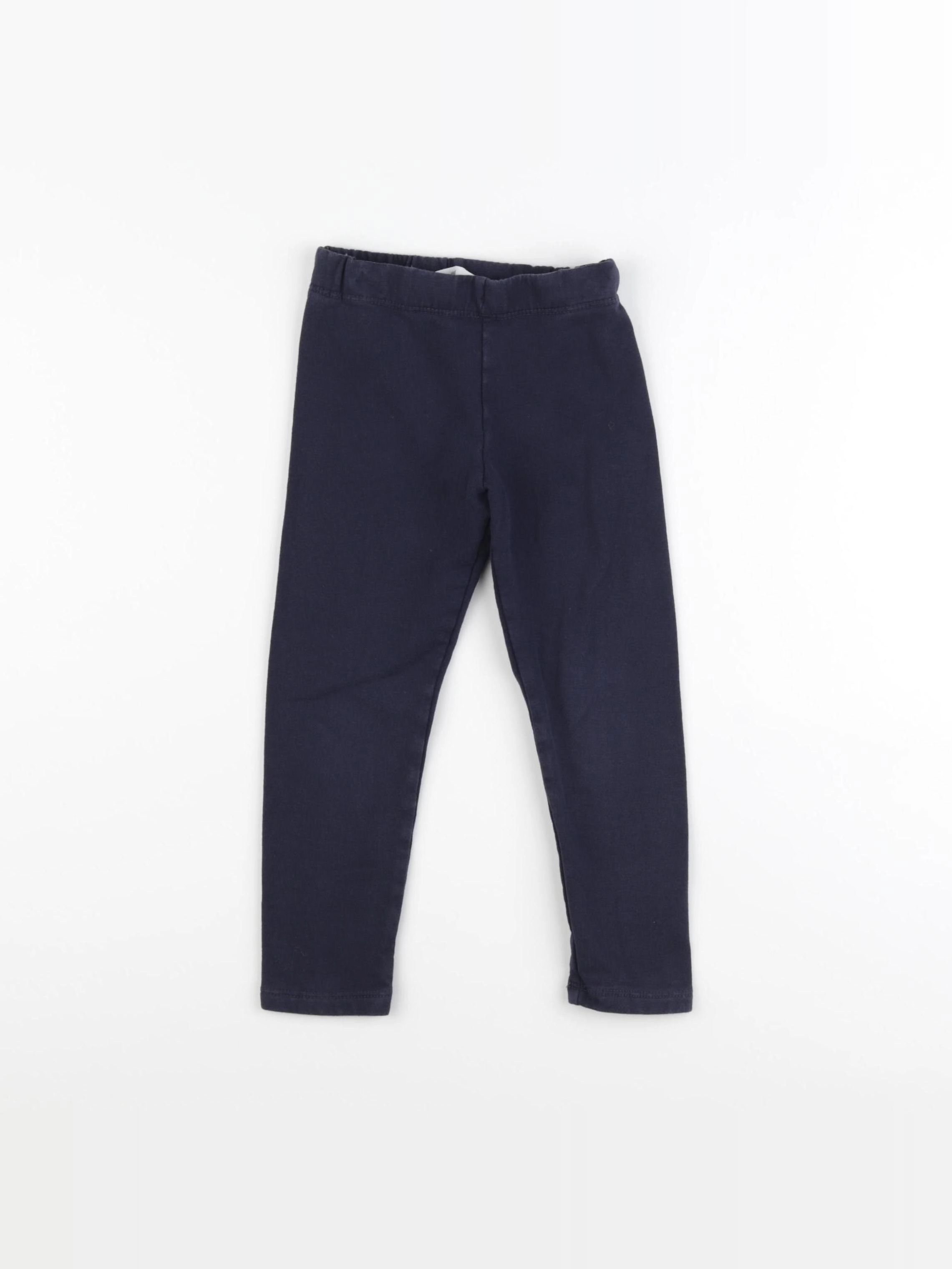 H&M - legging doublé bleu - 2/3 ans