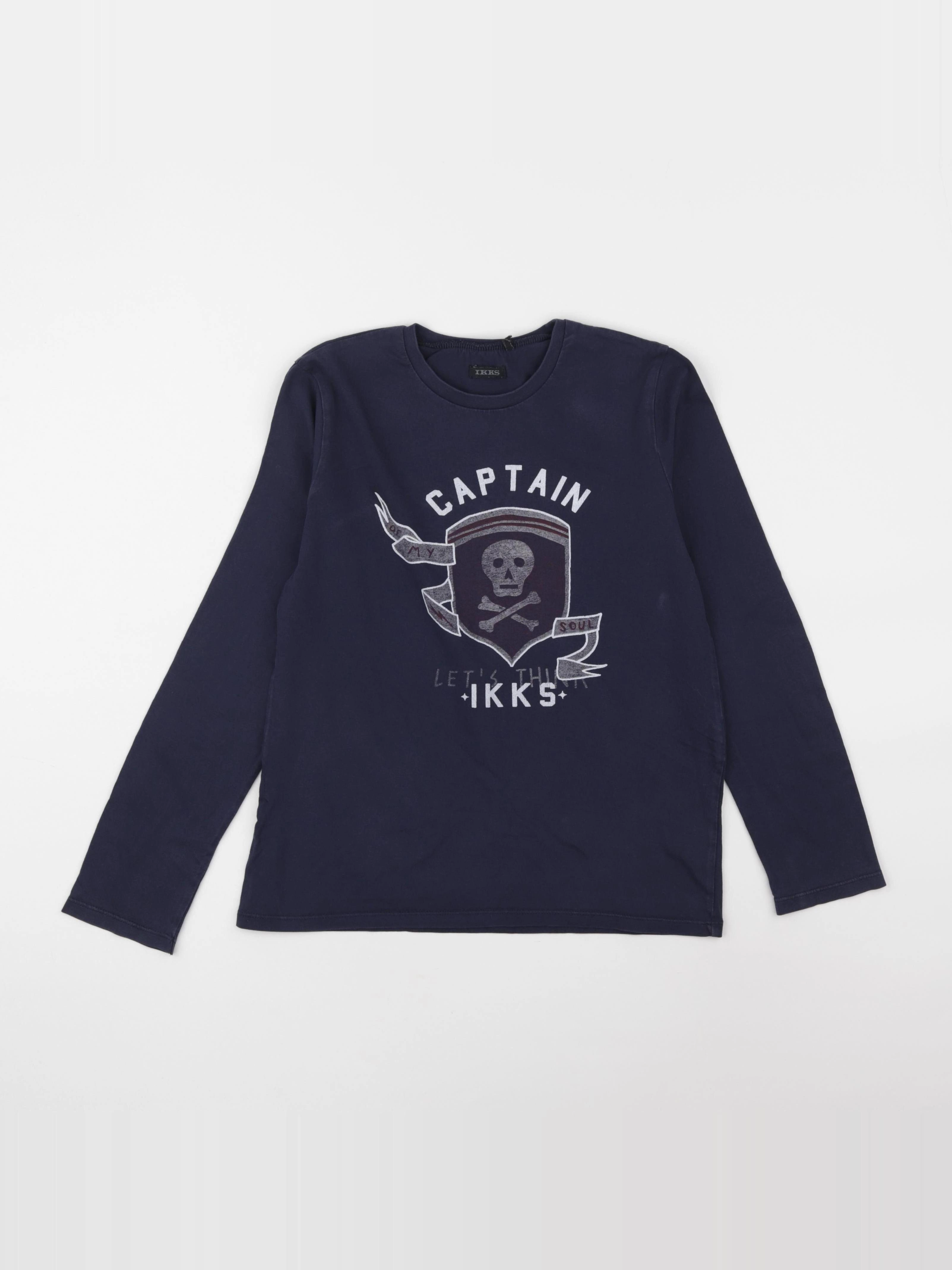 IKKS - tee-shirt bleu - 10 ans