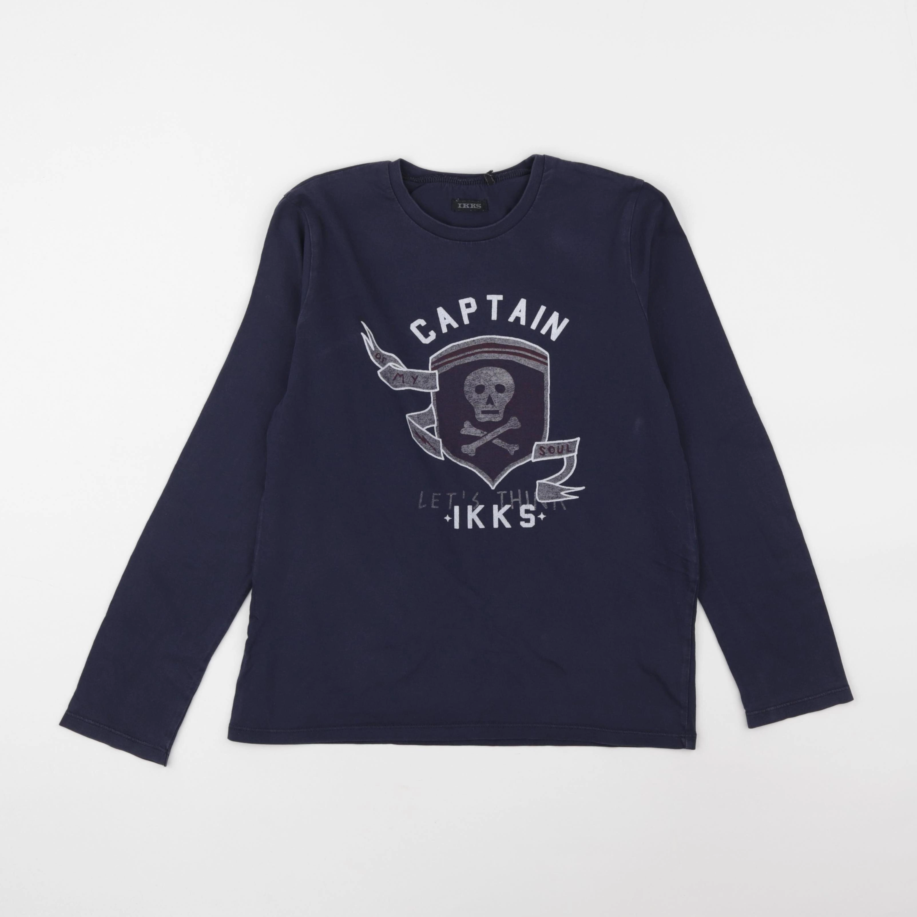 IKKS - tee-shirt bleu - 10 ans