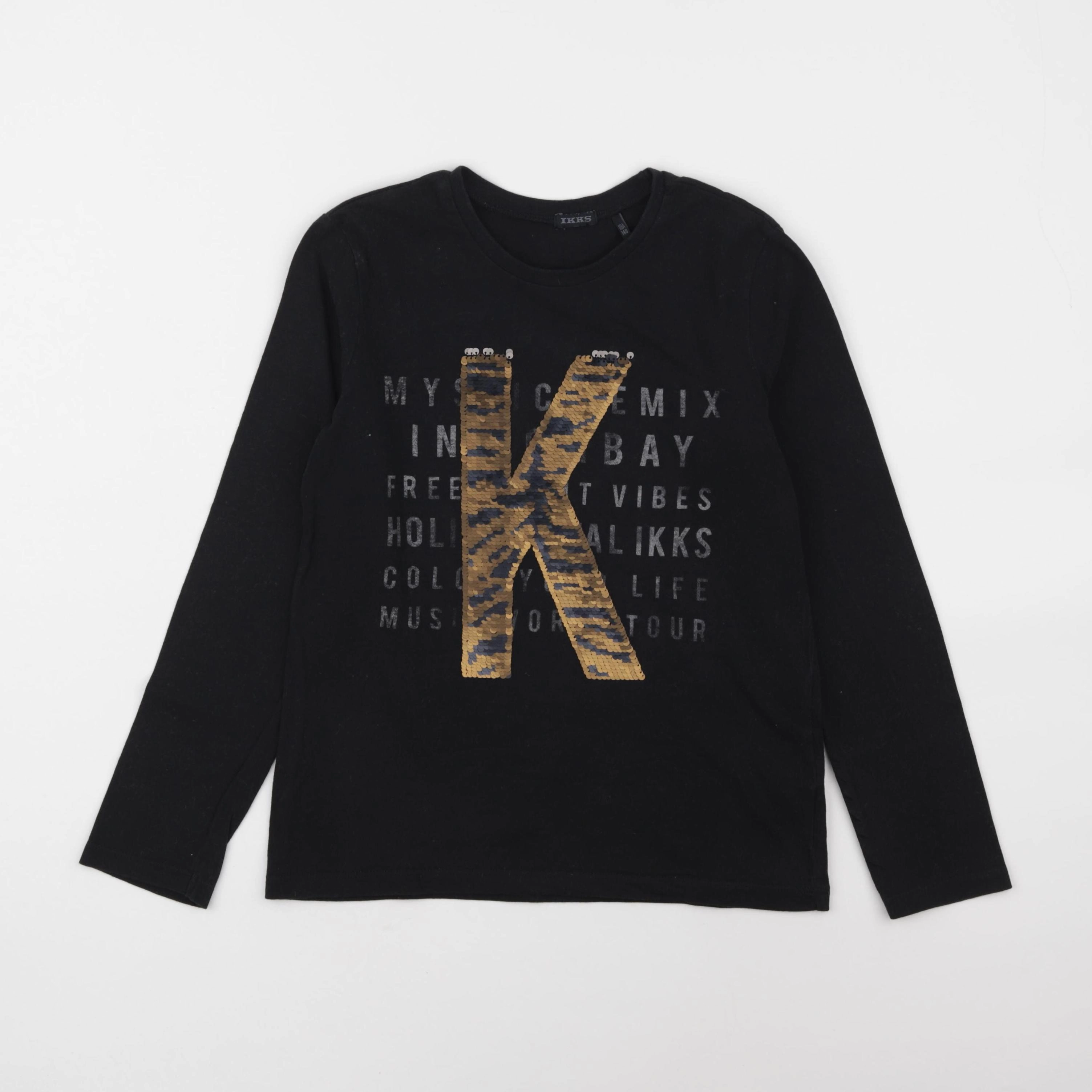 IKKS - tee-shirt noir - 10 ans