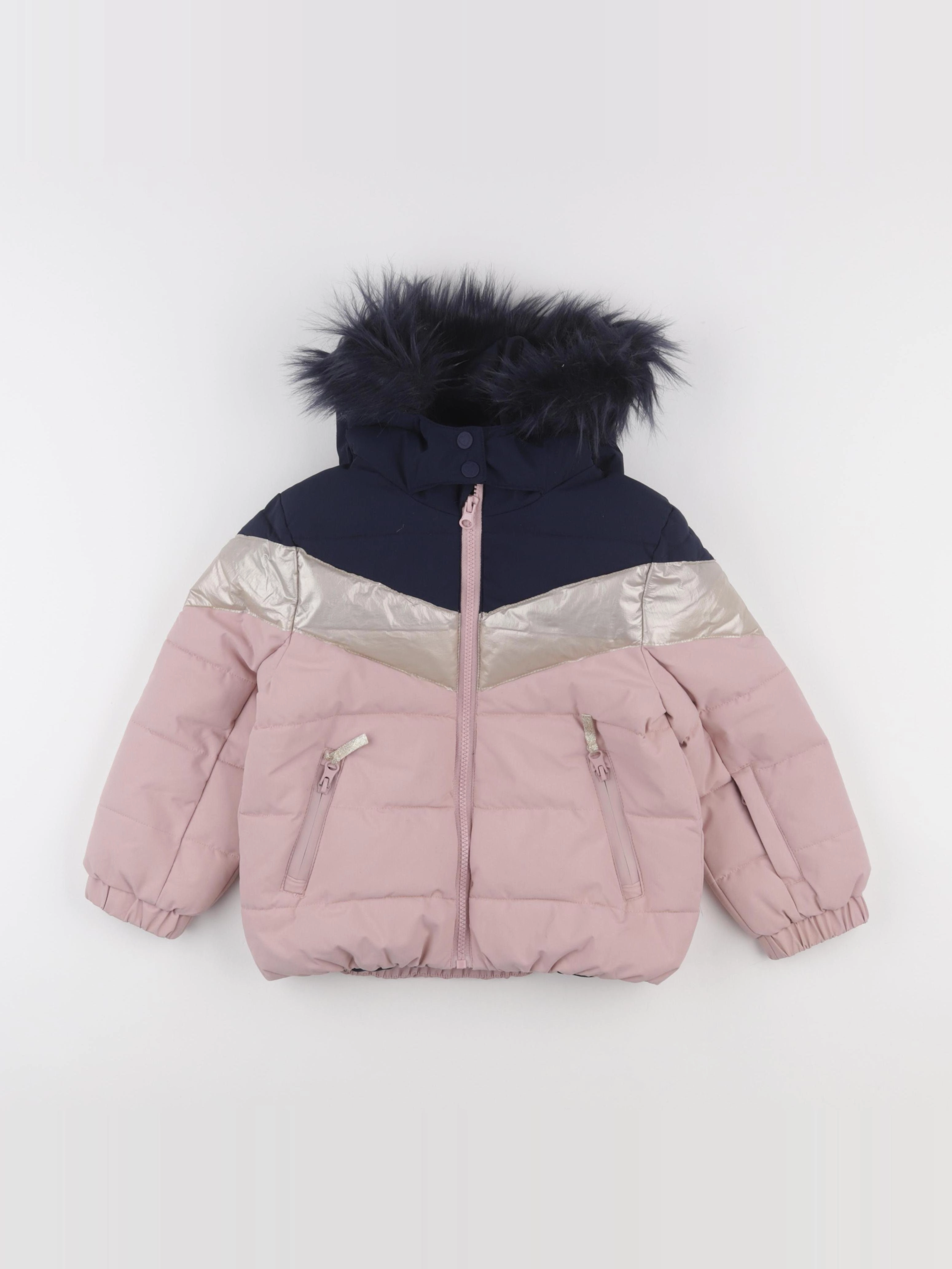 Vertbaudet - manteau de ski multicolore - 5 ans