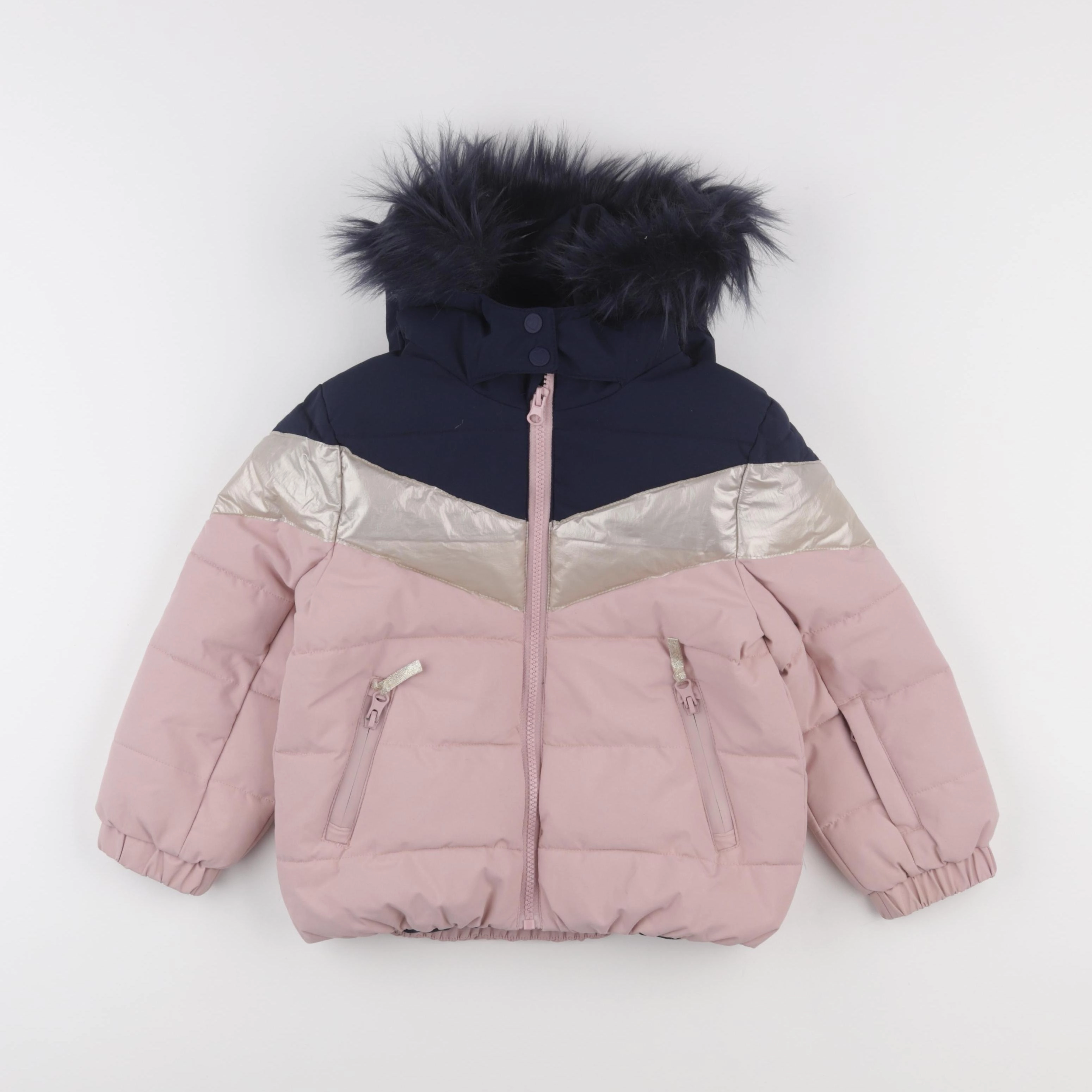 Vertbaudet - manteau de ski multicolore - 5 ans