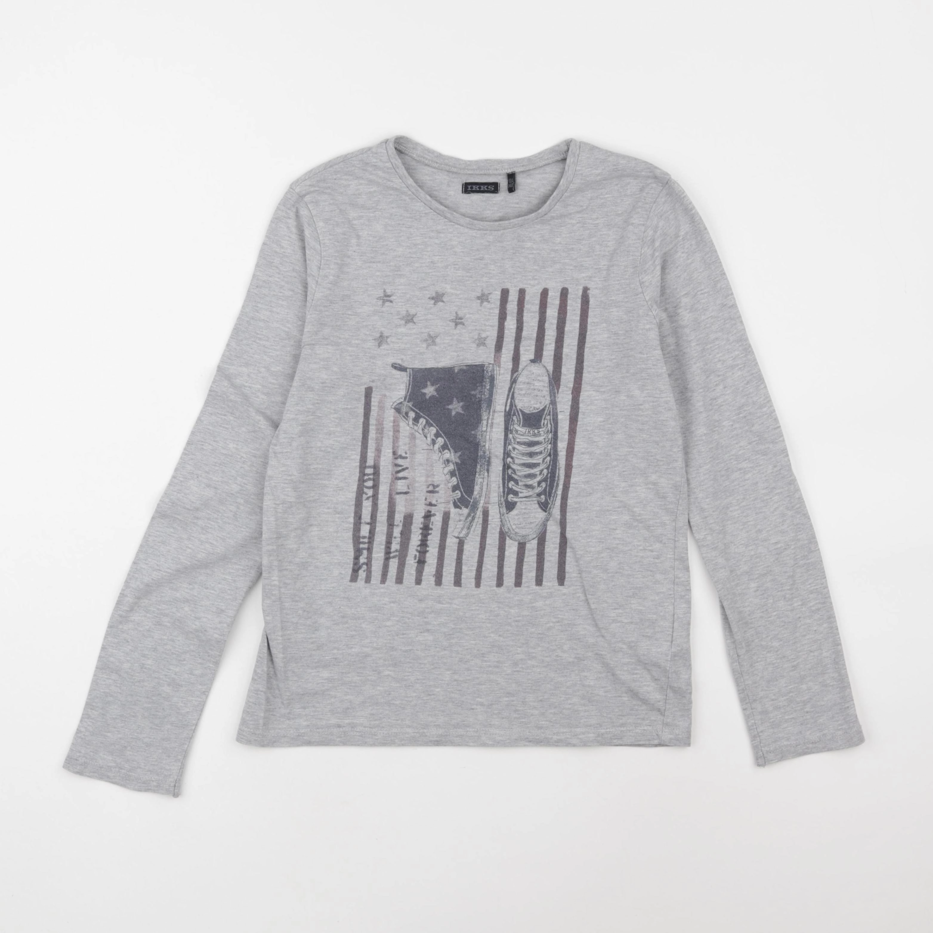IKKS - tee-shirt gris - 10 ans