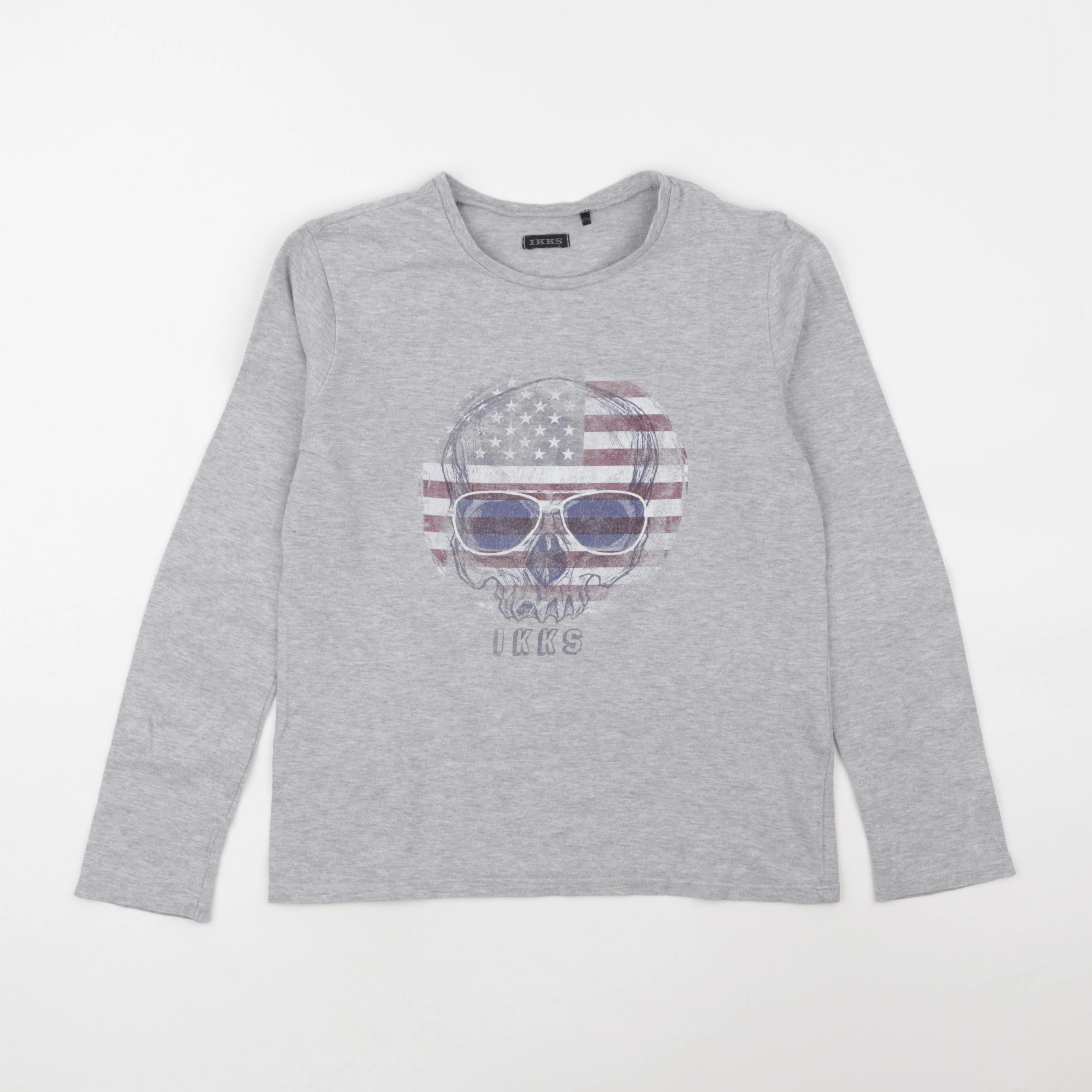 IKKS - tee-shirt gris - 10 ans