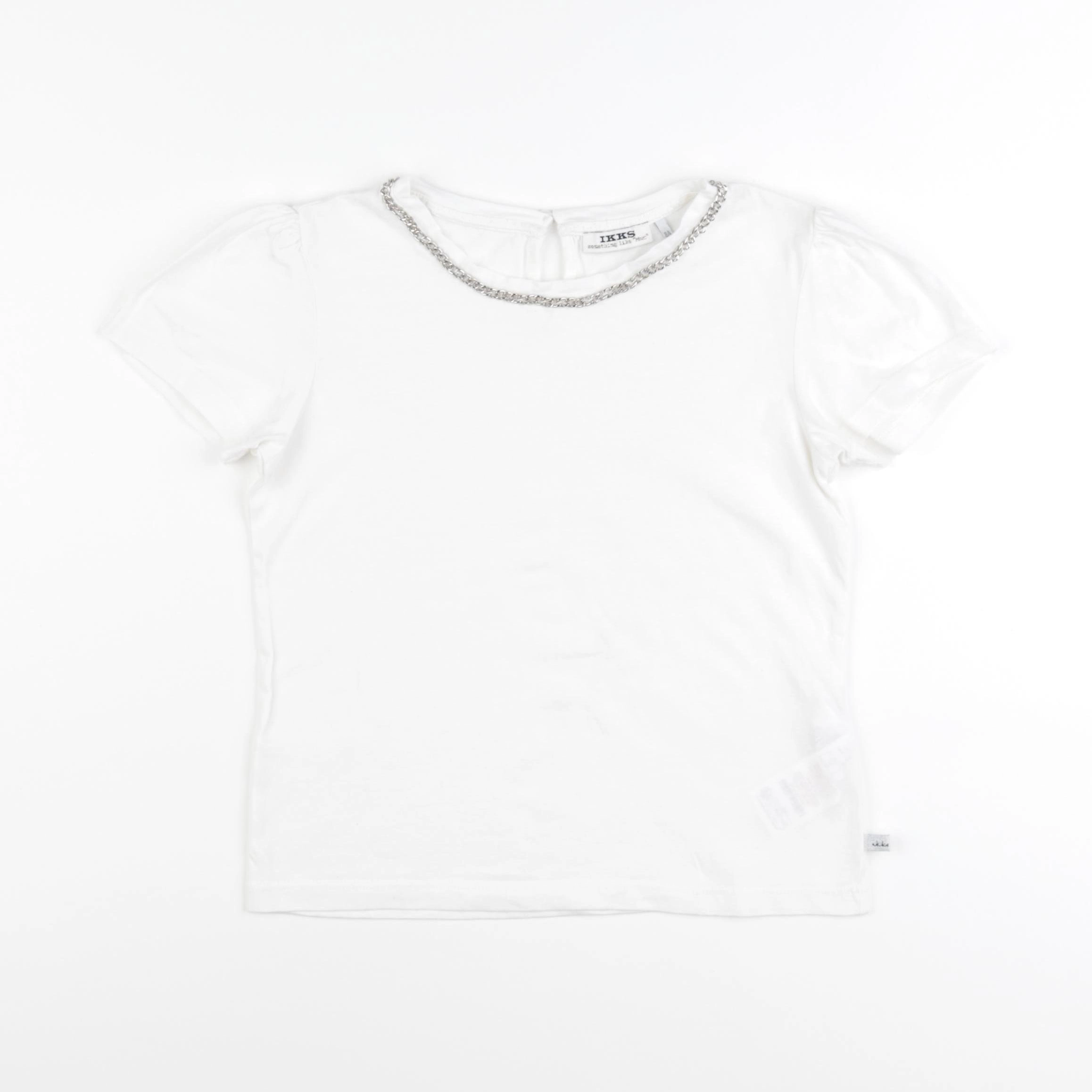 IKKS - tee-shirt blanc - 8 ans