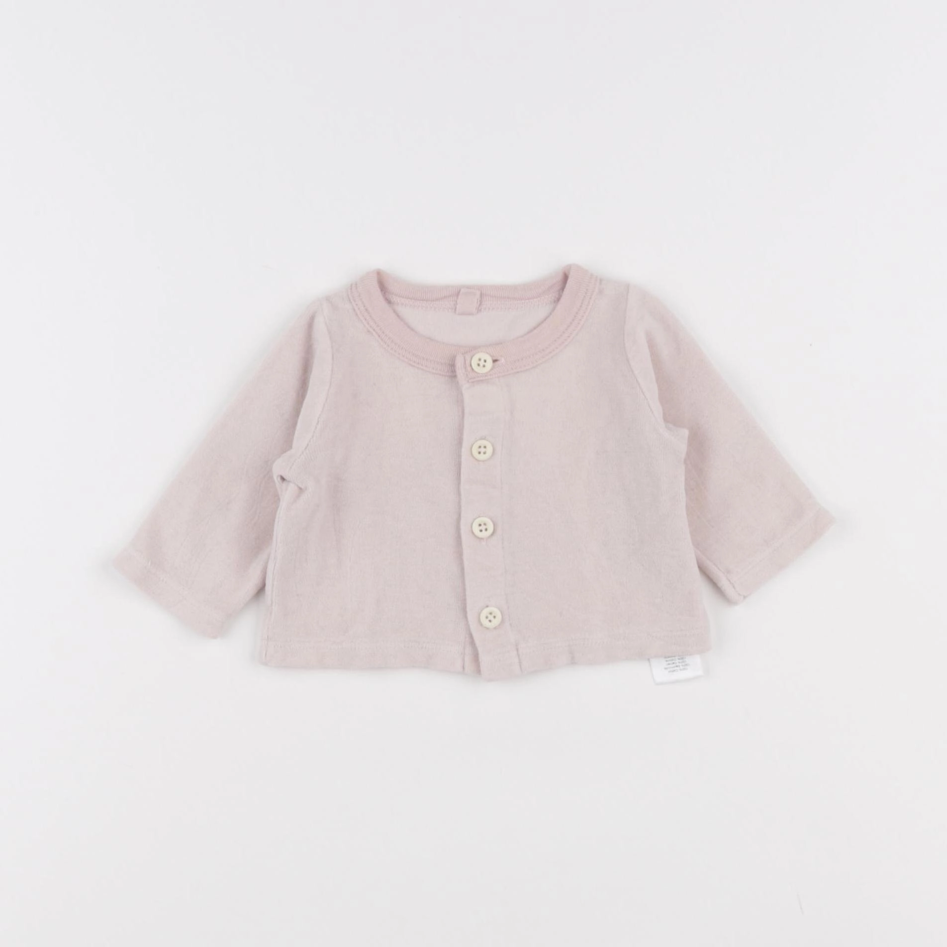 Petit Bateau - gilet rose - 1 mois