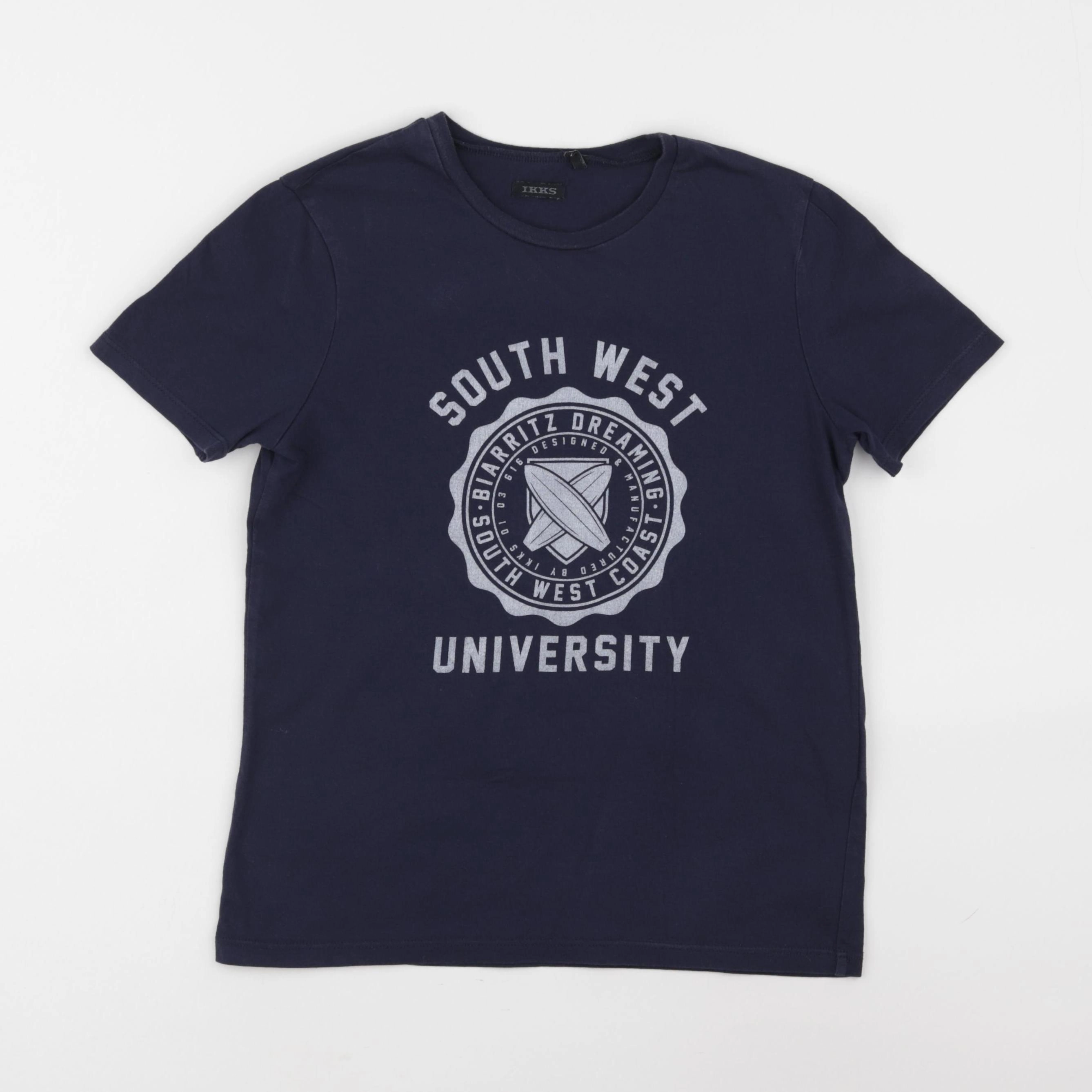 IKKS - tee-shirt bleu - 10 ans