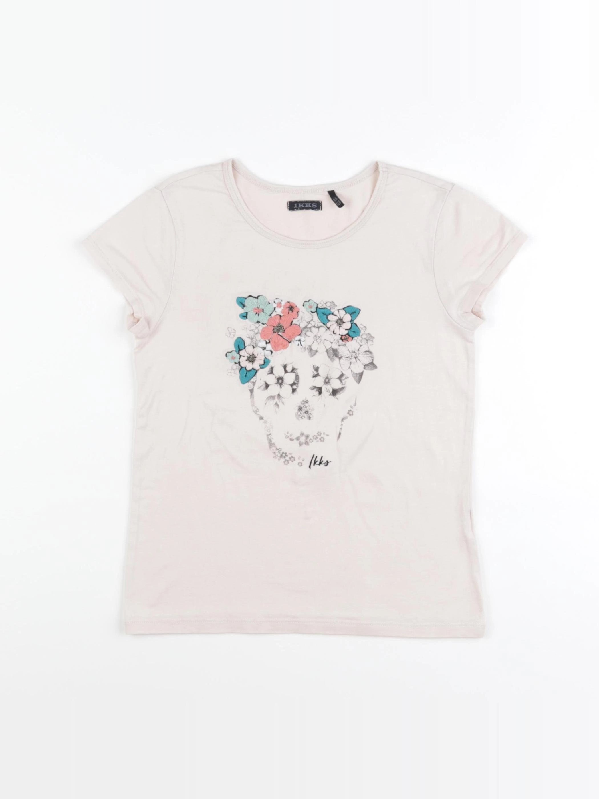 IKKS - tee-shirt rose - 8 ans