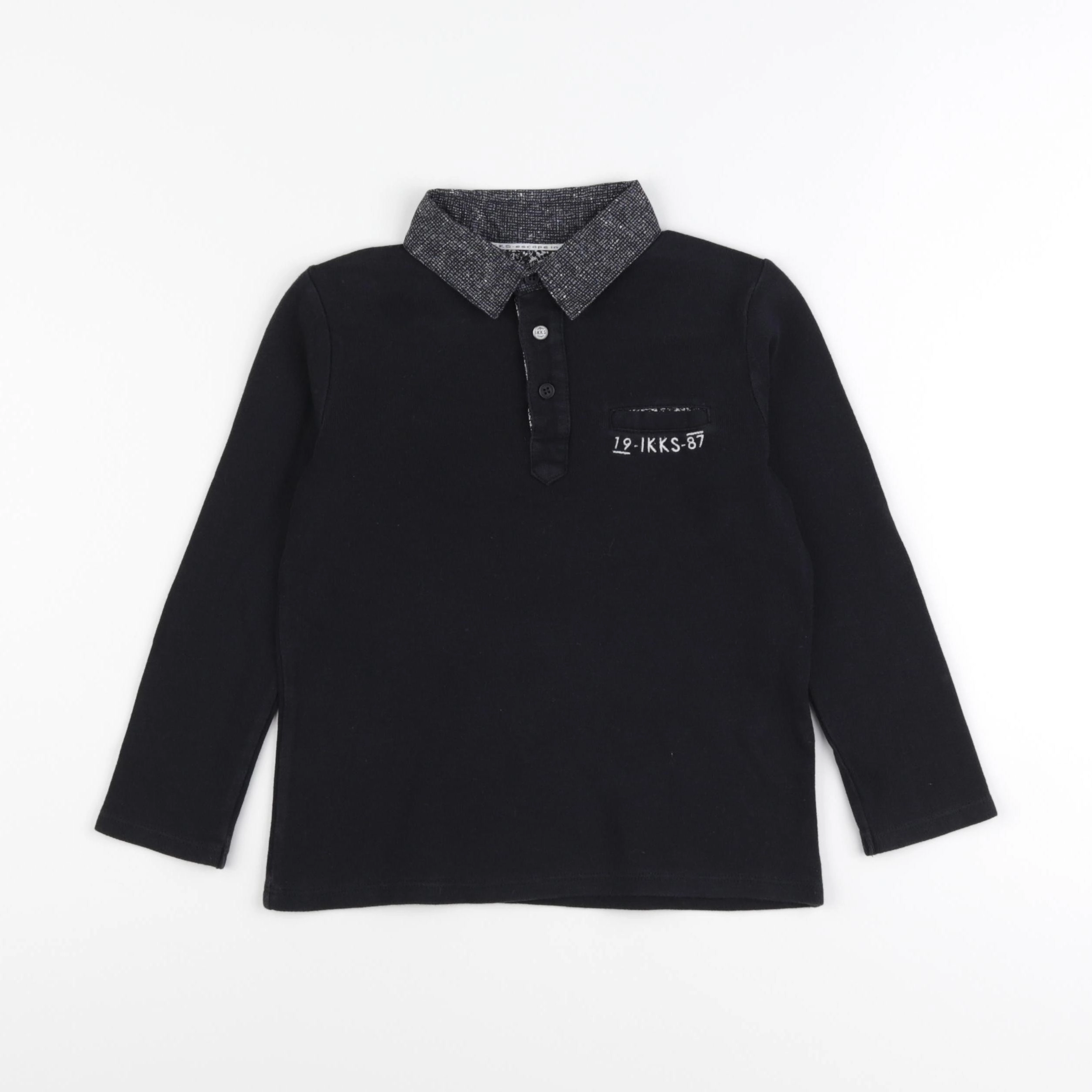 IKKS - polo noir - 4 ans