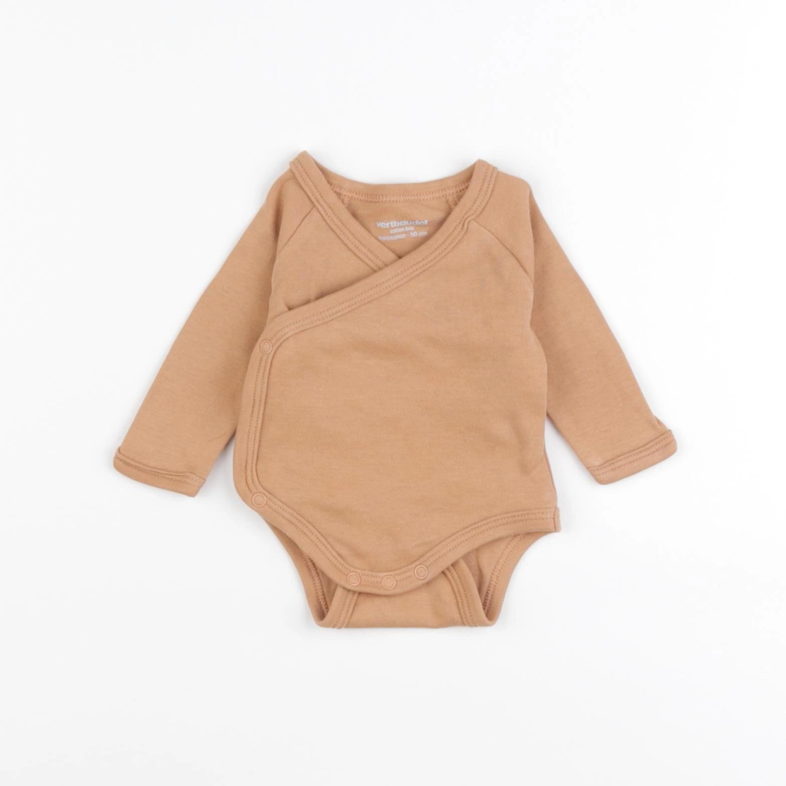 Vertbaudet - body marron - 0 mois