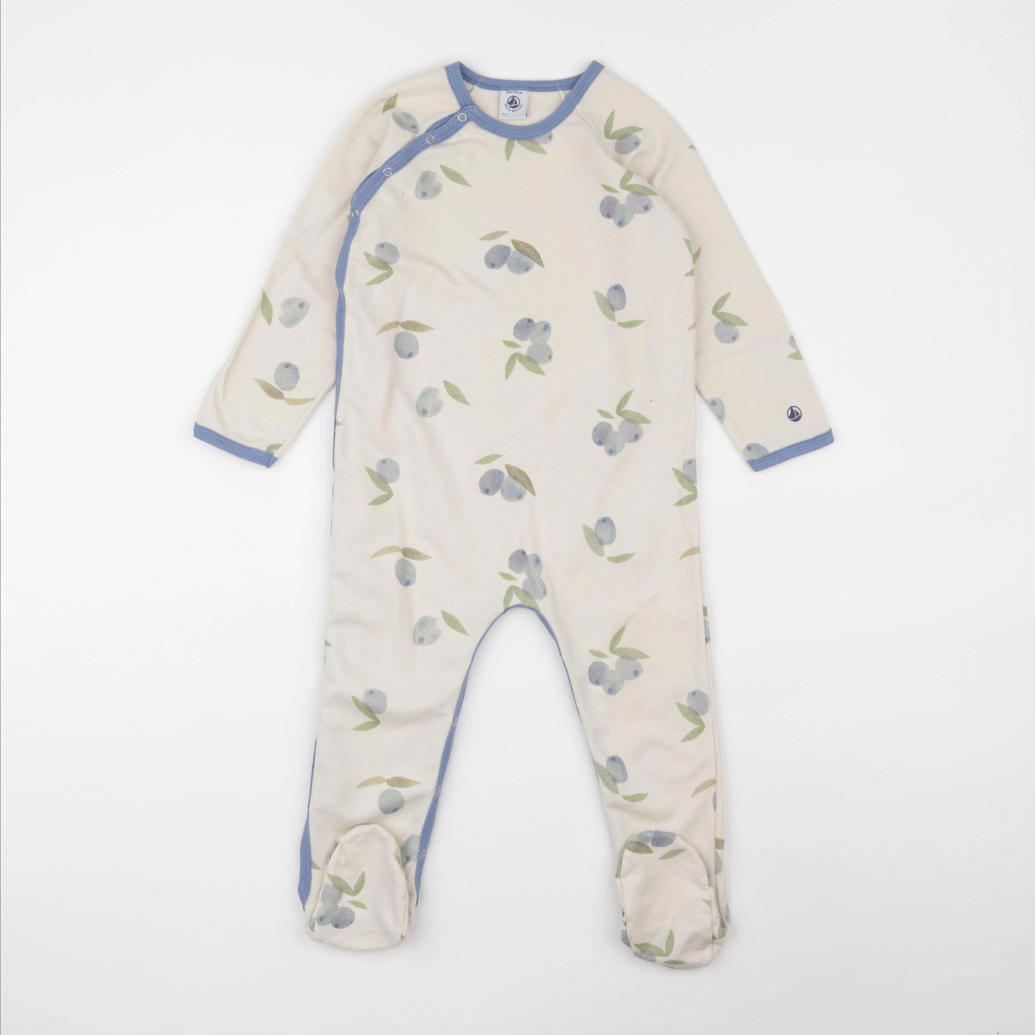 Petit Bateau - pyjama coton beige, bleu - 36 mois