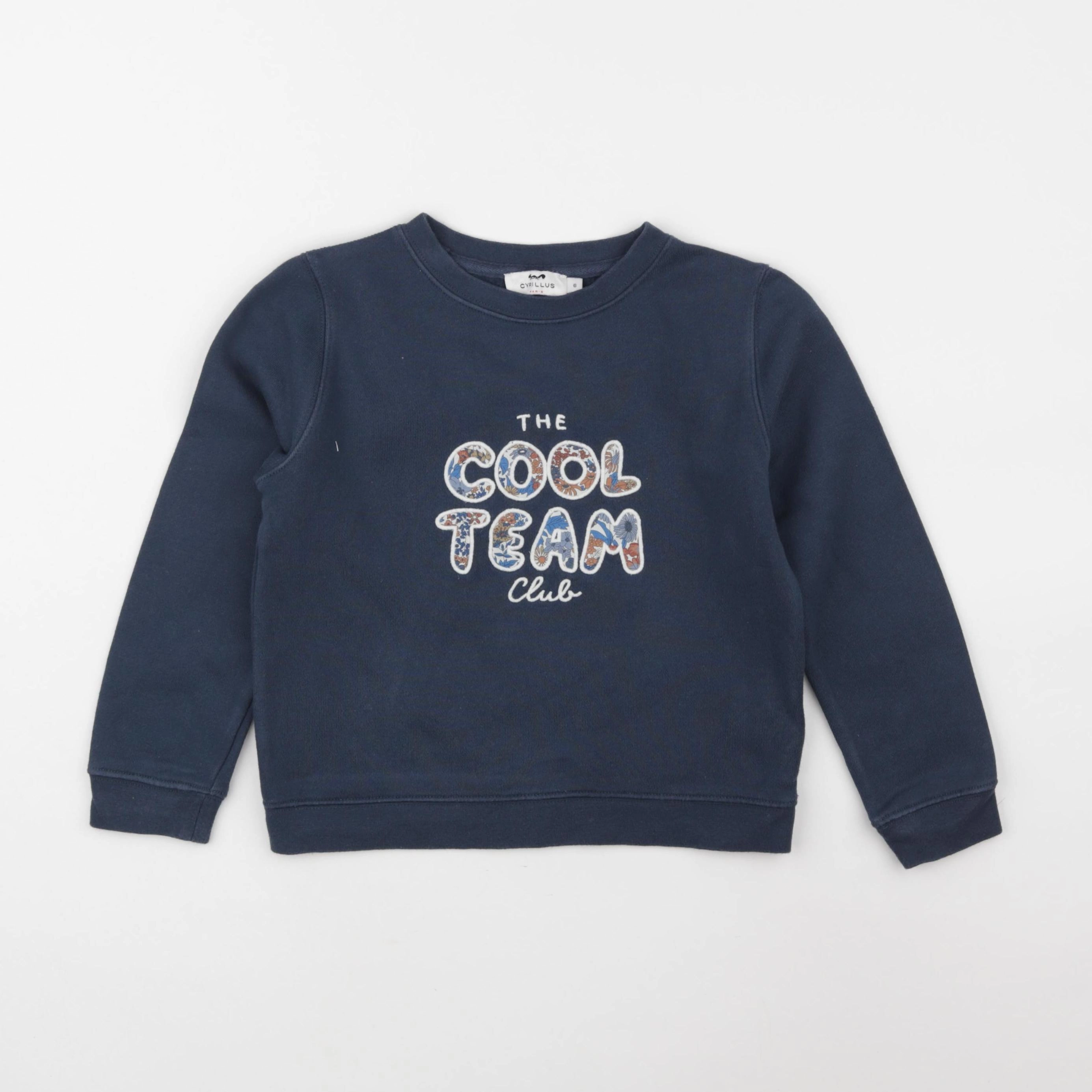 Cyrillus - sweat bleu - 6 ans