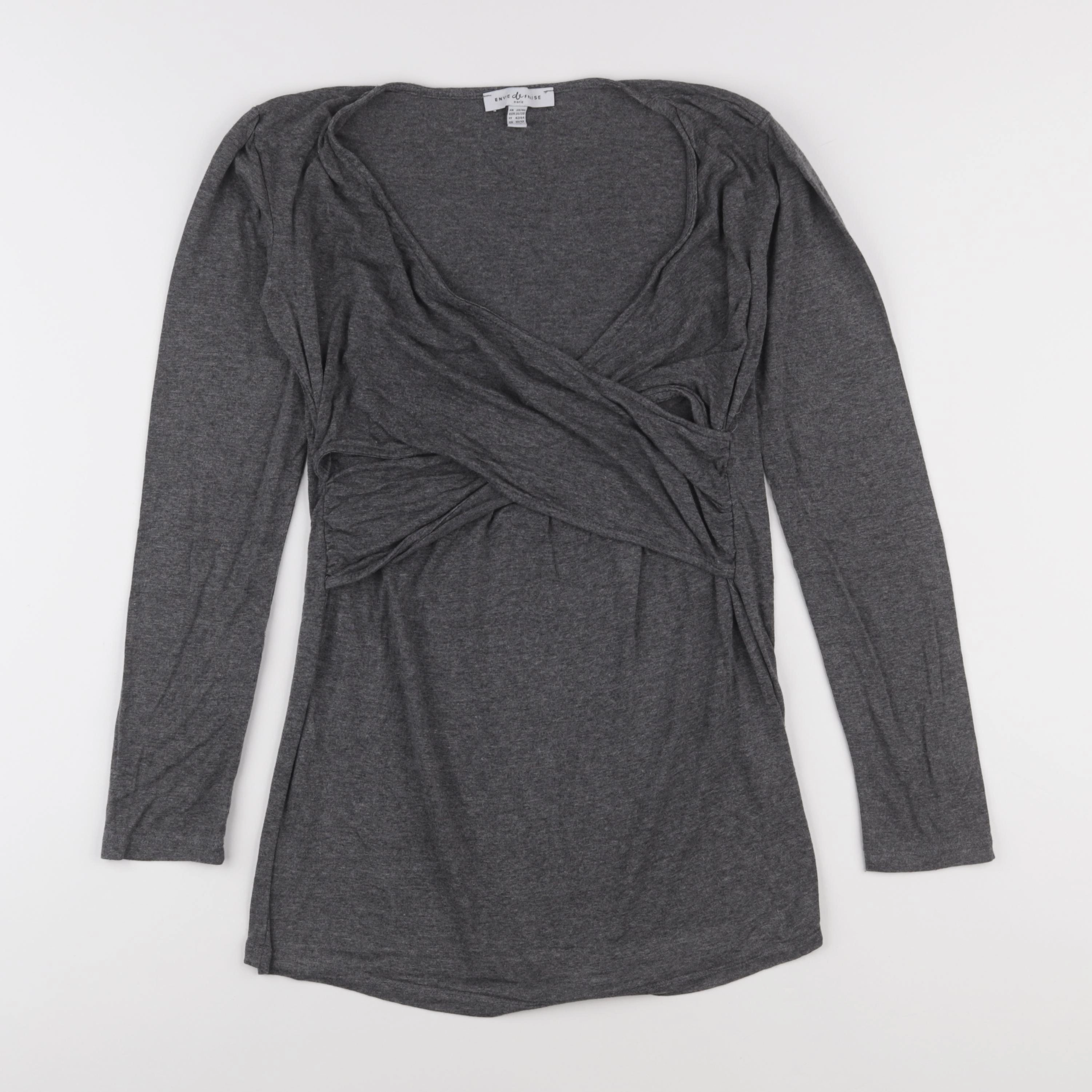 Envie de fraise - tee-shirt grossesse, allaitement gris - 38 à 40