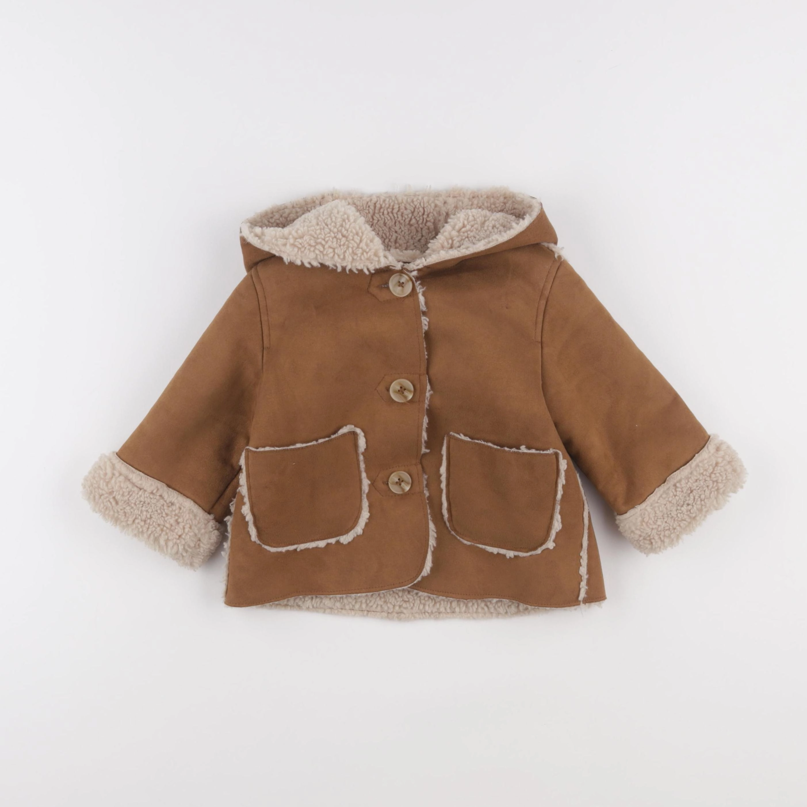 Zara - manteau marron - 9/12 mois