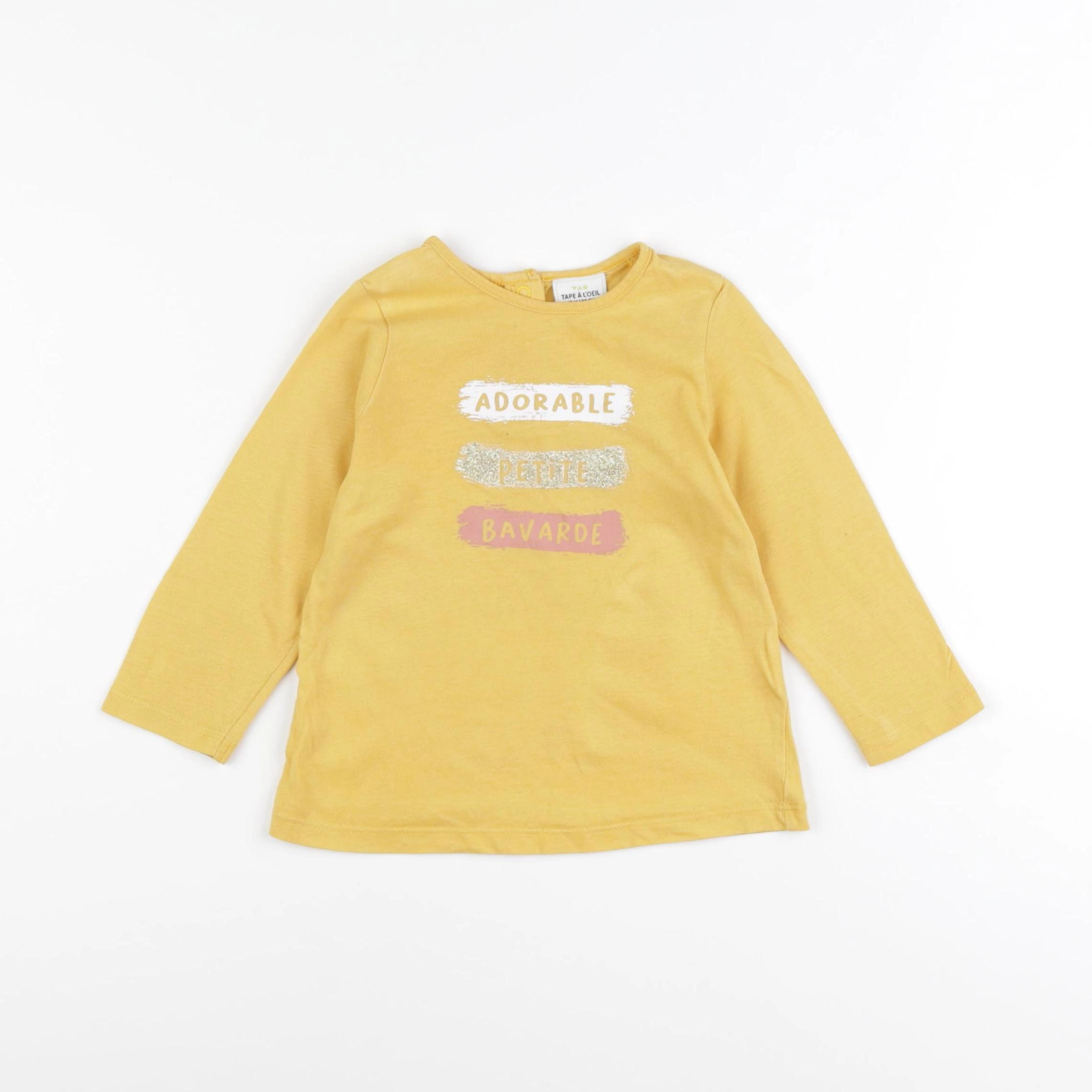 Tape à l'oeil - tee-shirt jaune - 18 mois