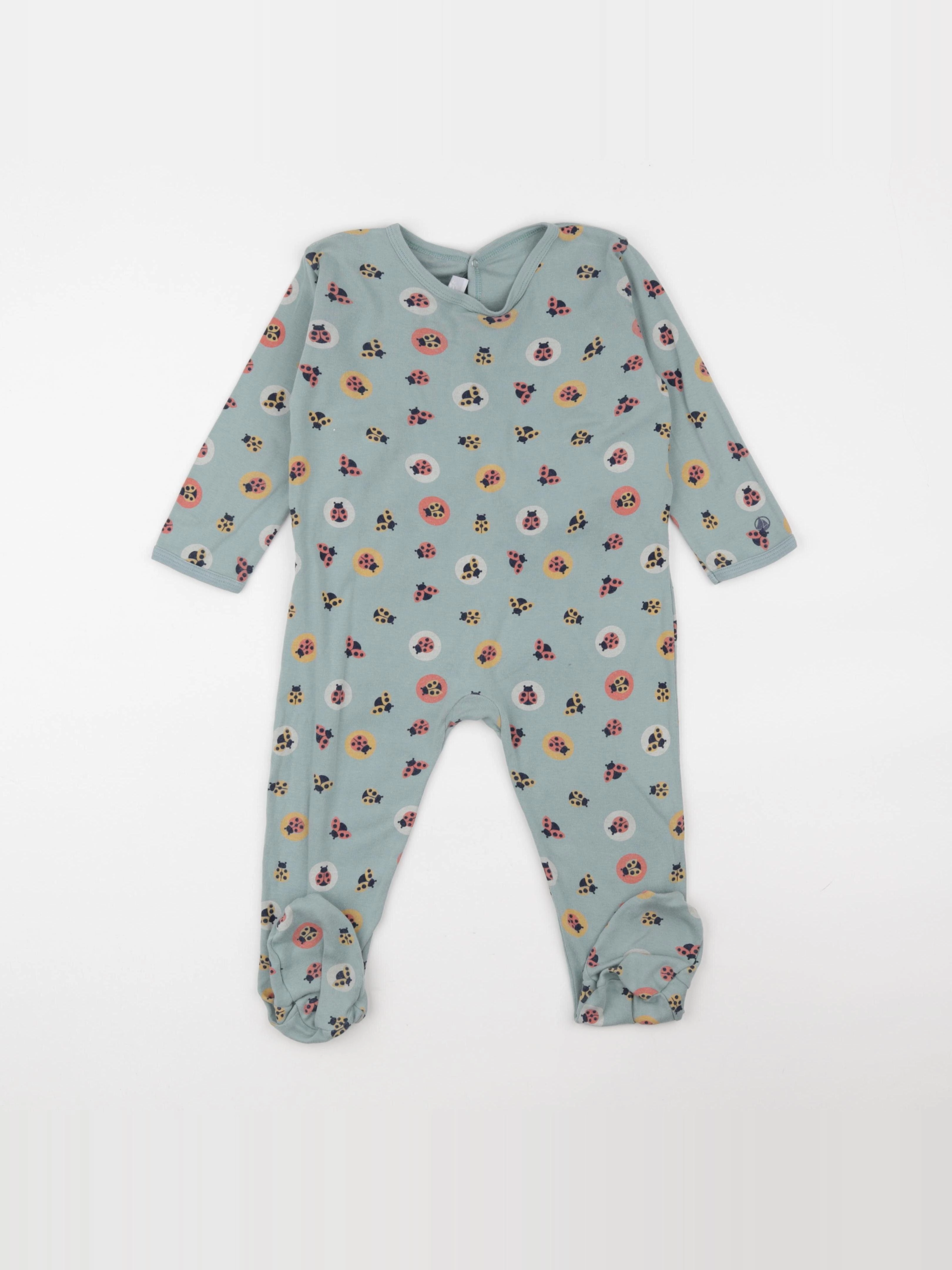 Petit Bateau - pyjama coton vert - 36 mois