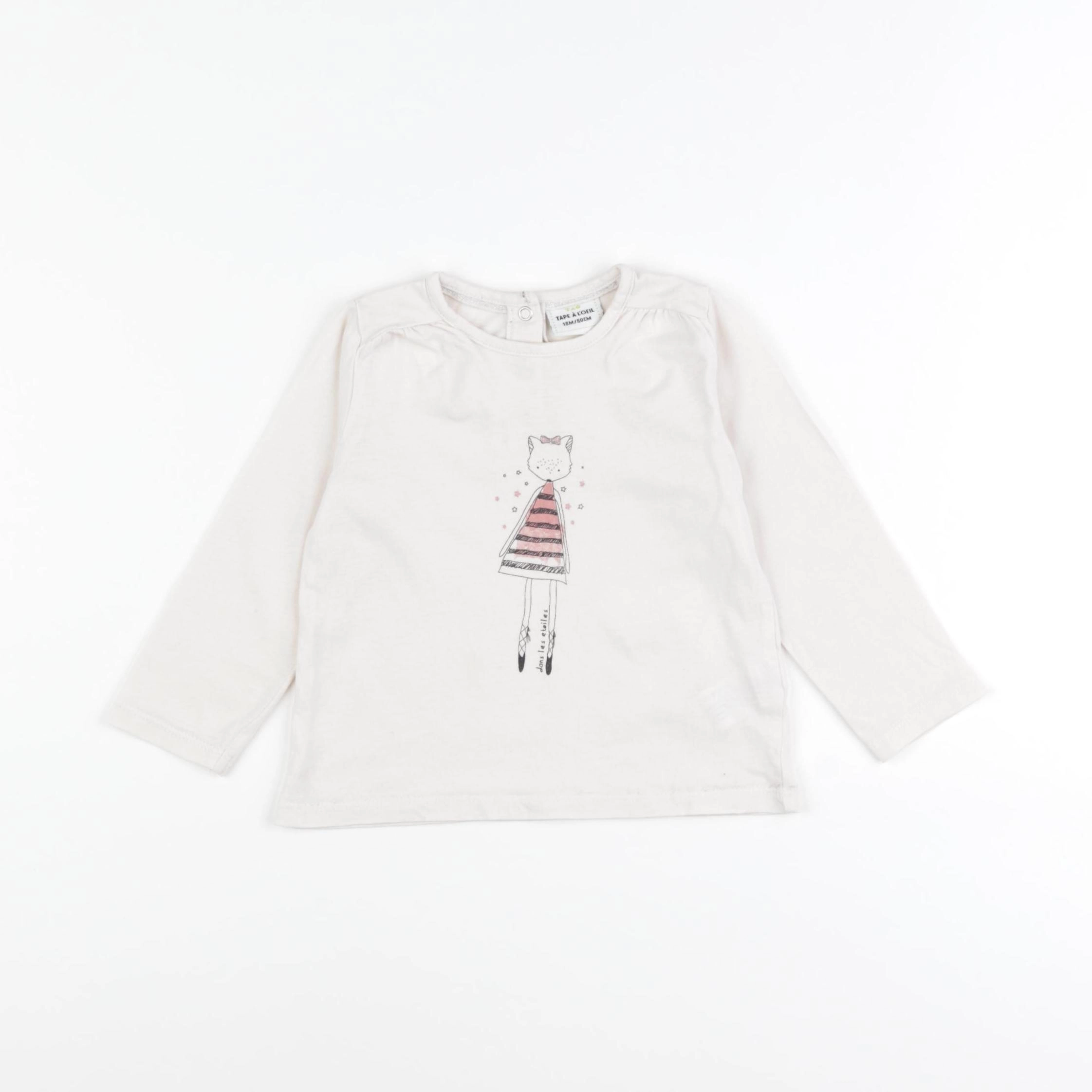 Tape à l'oeil - tee-shirt blanc - 18 mois