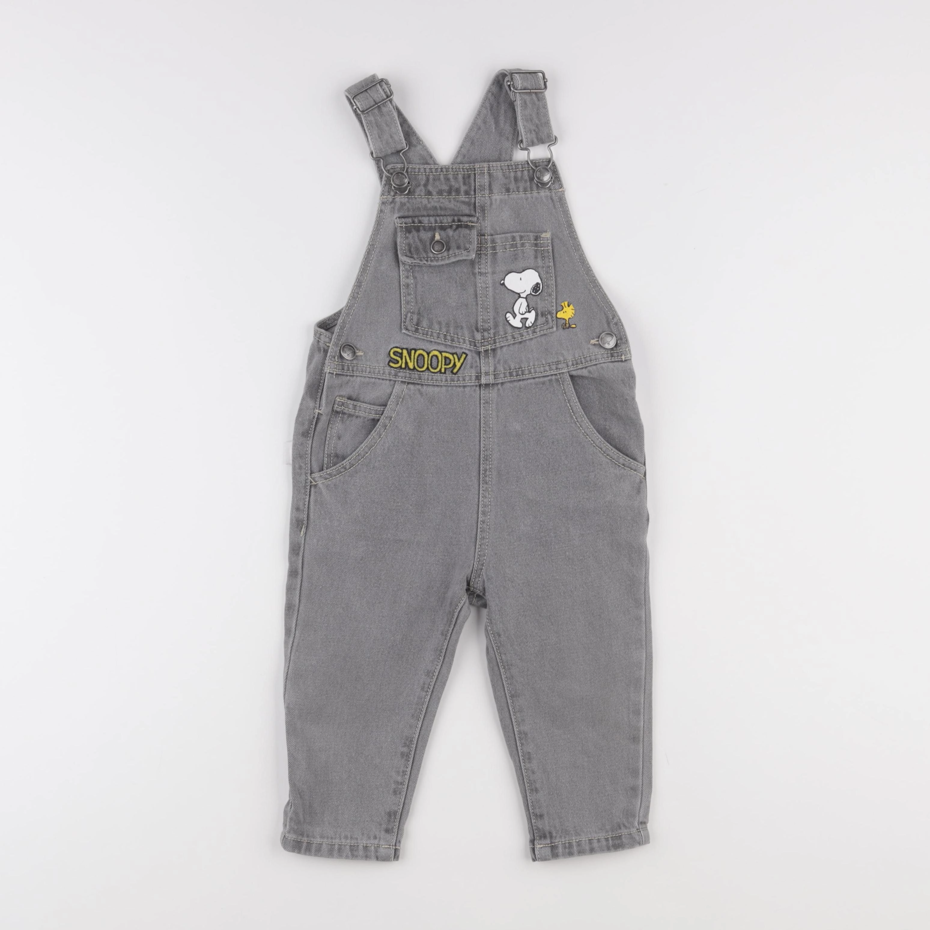 Zara - salopette gris - 12/18 mois