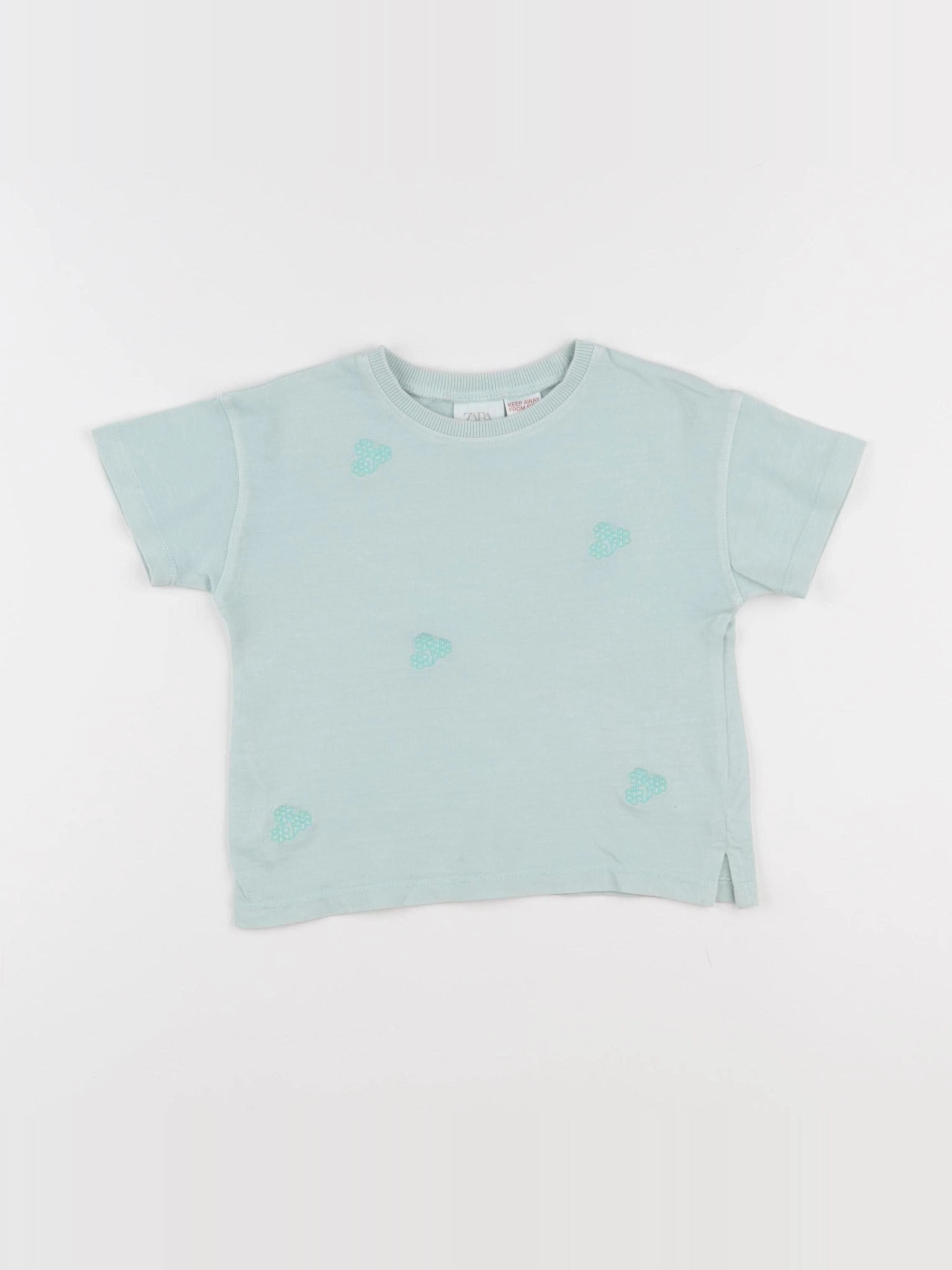 Zara - tee-shirt bleu - 18/24 mois