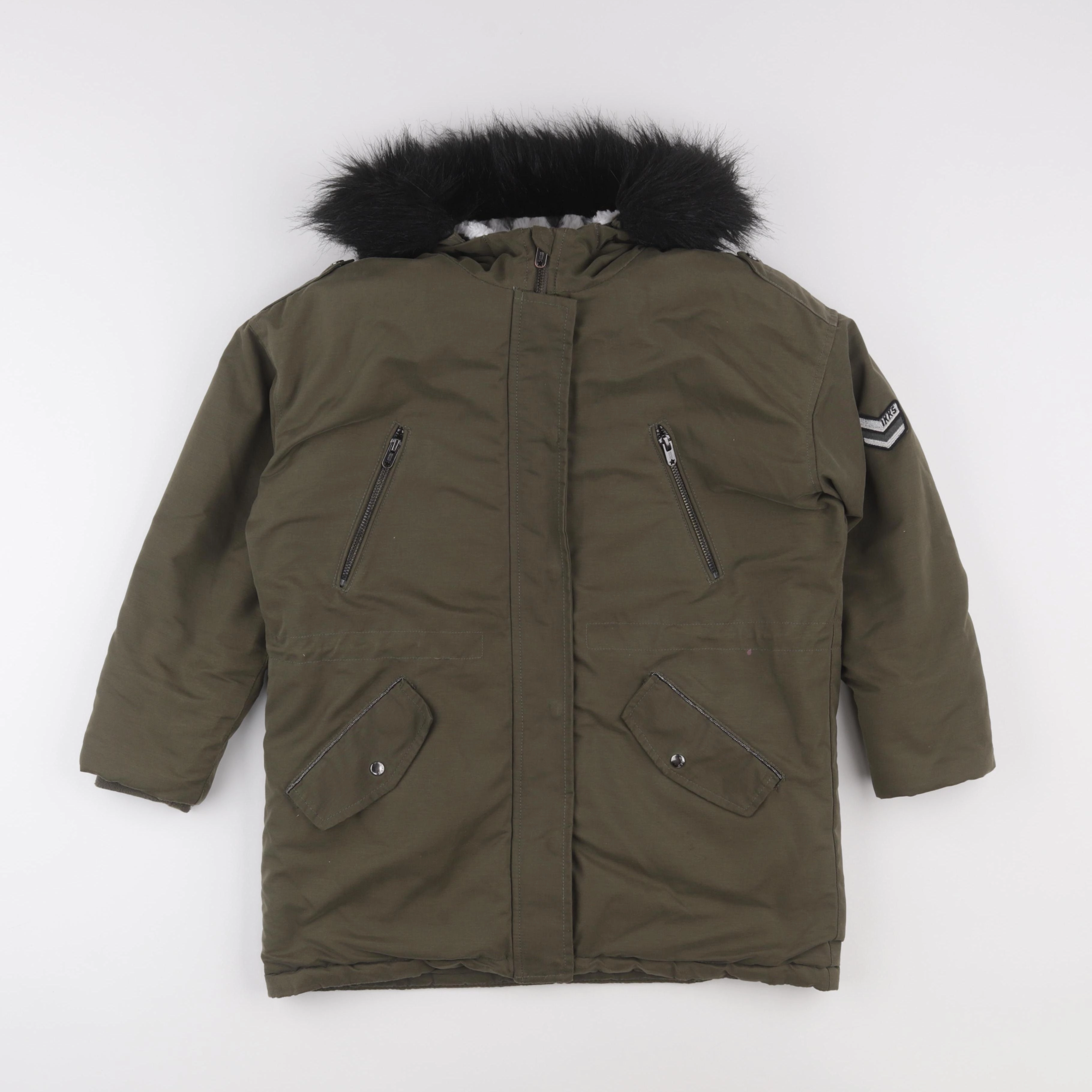 IKKS - manteau vert - 10 ans