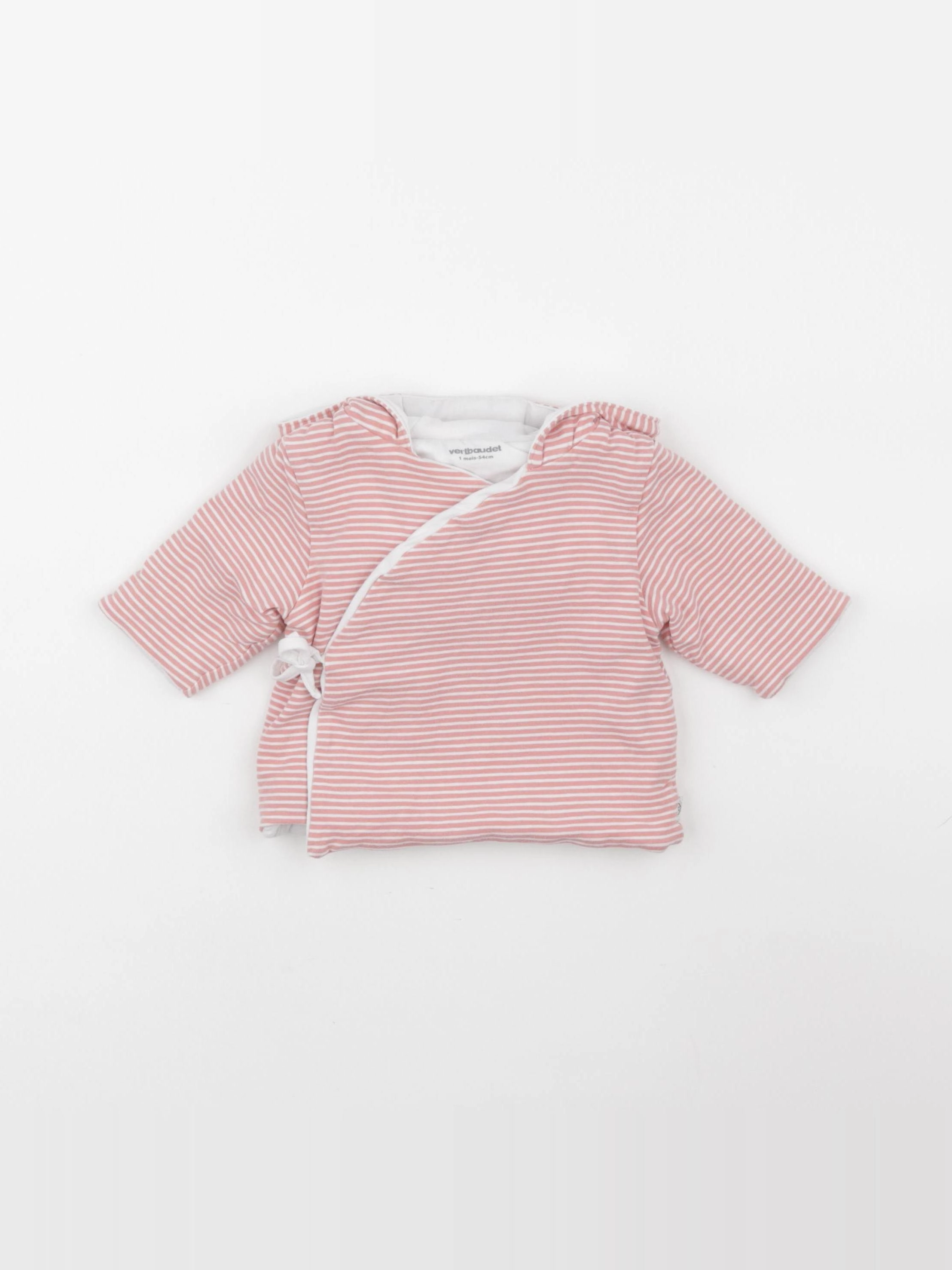 Vertbaudet - veste rose - 1 mois