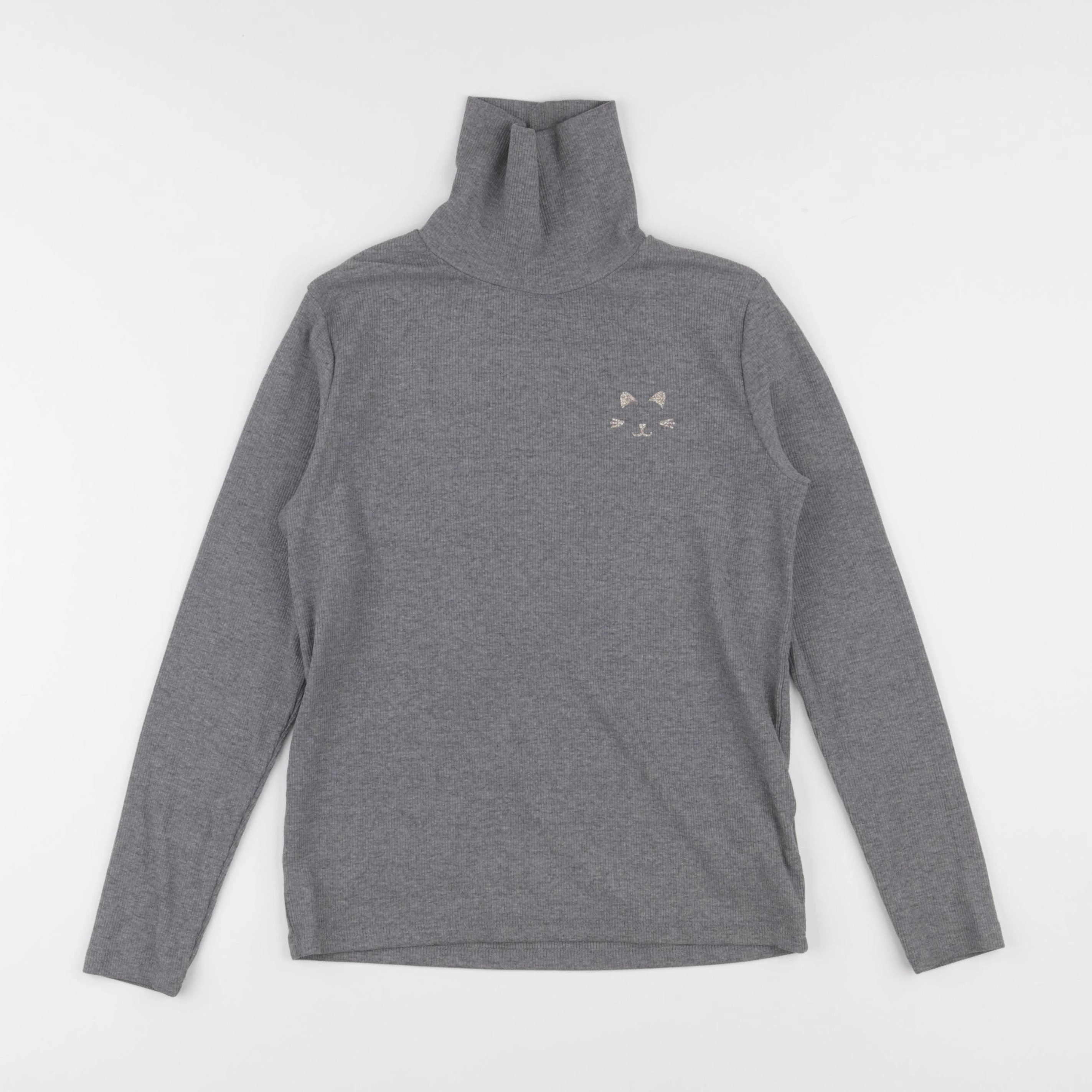 Vertbaudet - sous-pull gris - 12 ans
