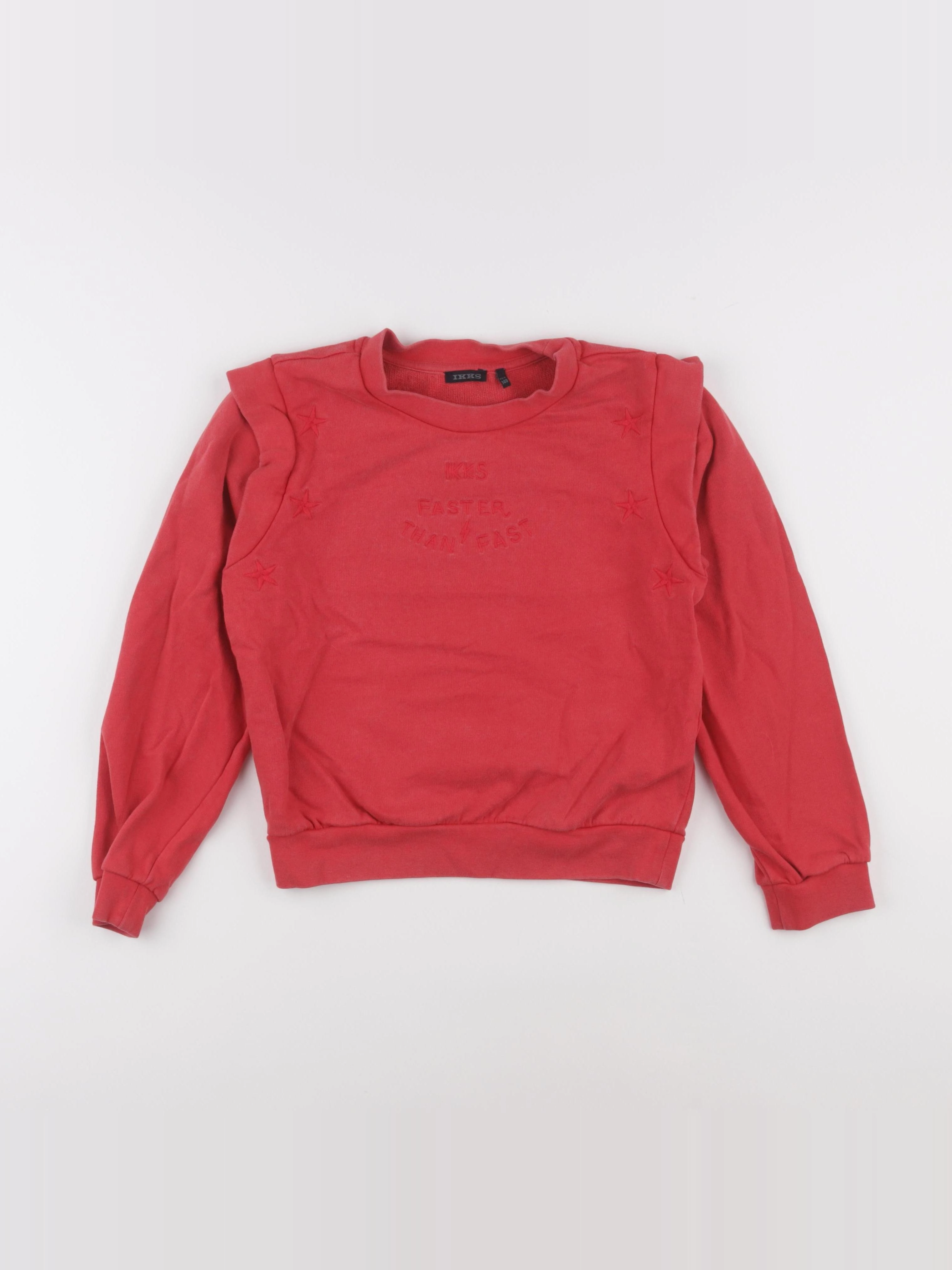 IKKS - sweat rouge - 10 ans