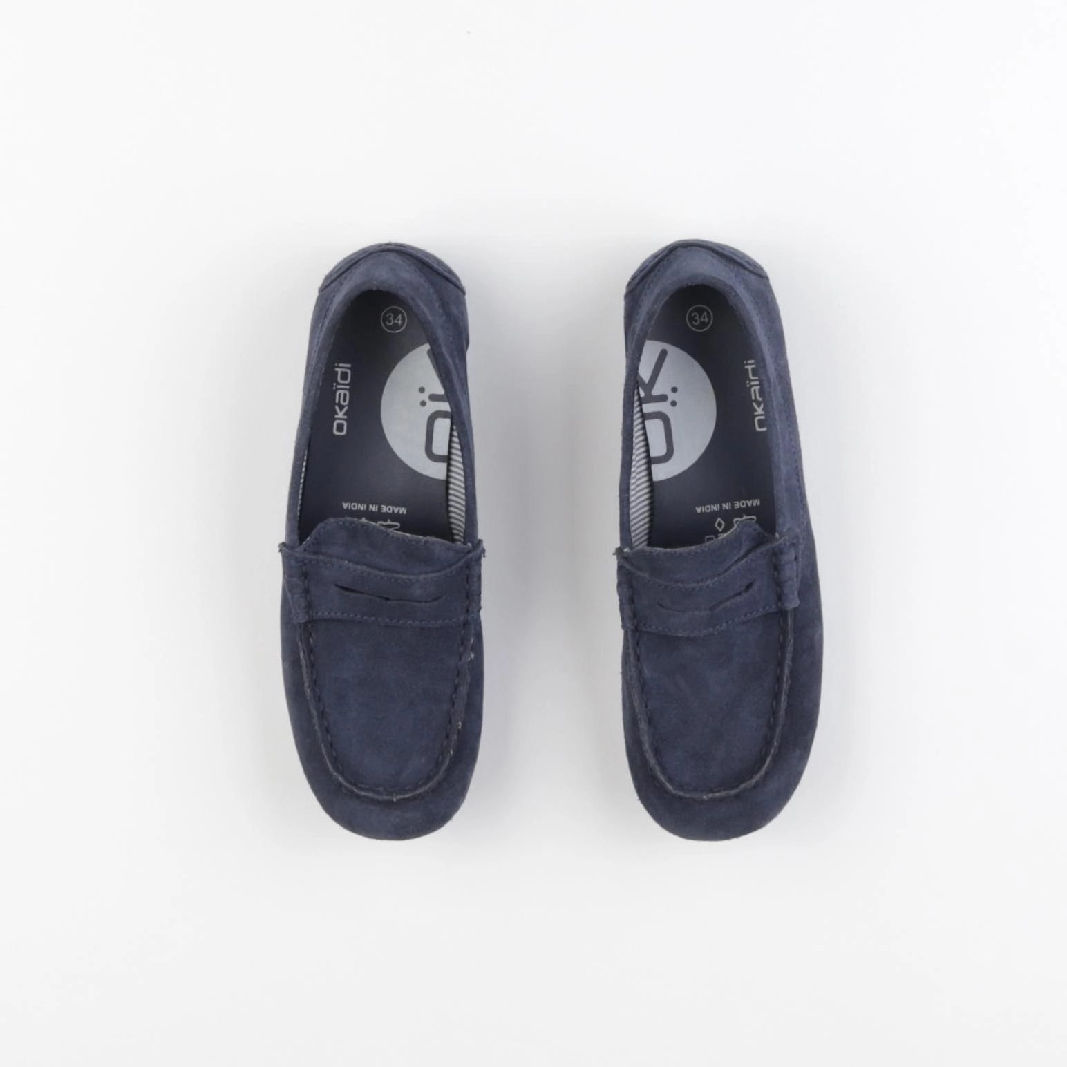 Okaidi - mocassins bleu - pointure 34