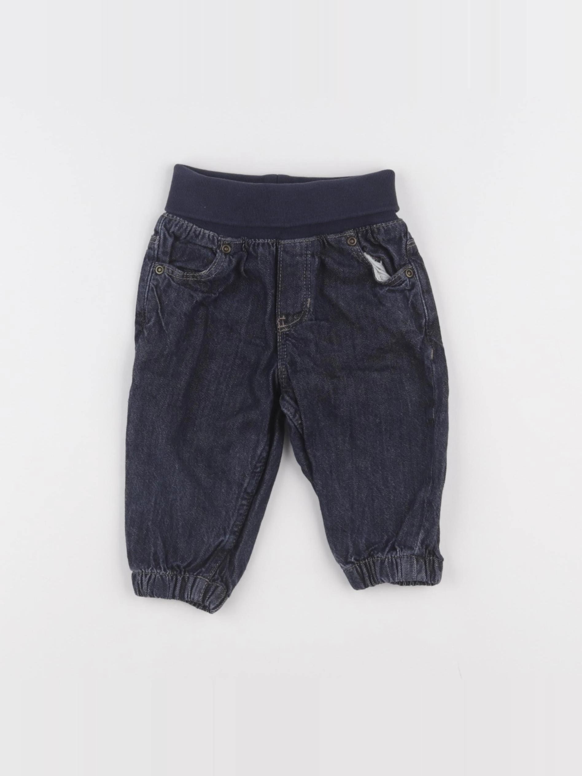 H&M - jean bleu - 3/6 mois
