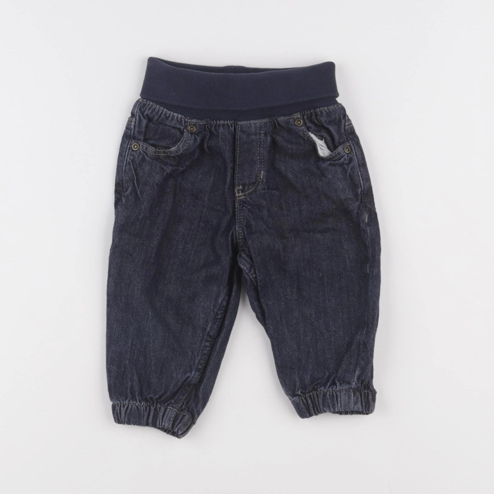 H&M - jean bleu - 3/6 mois