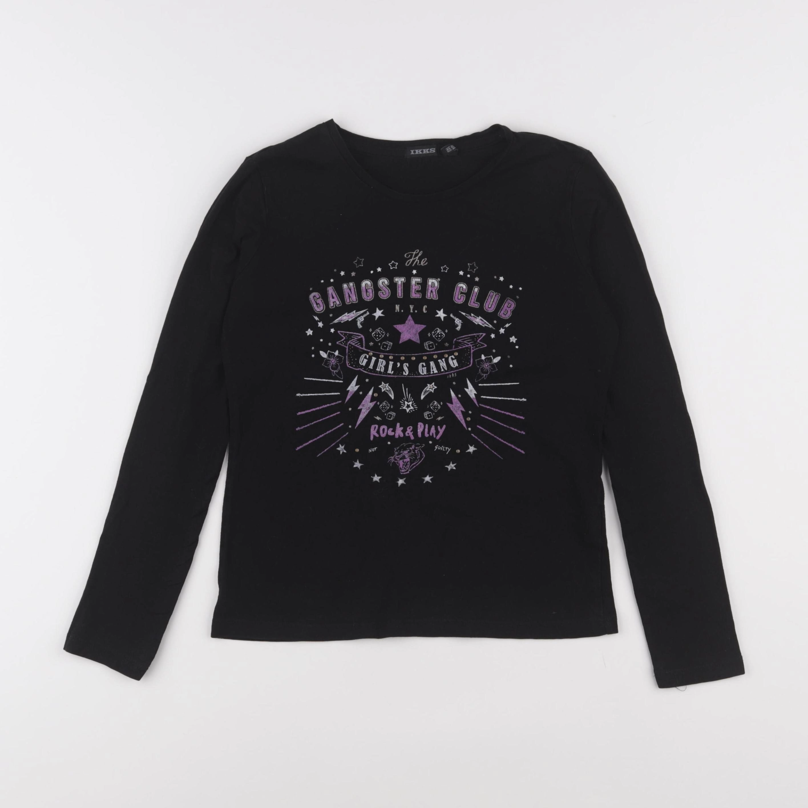 IKKS - tee-shirt violet - 10 ans