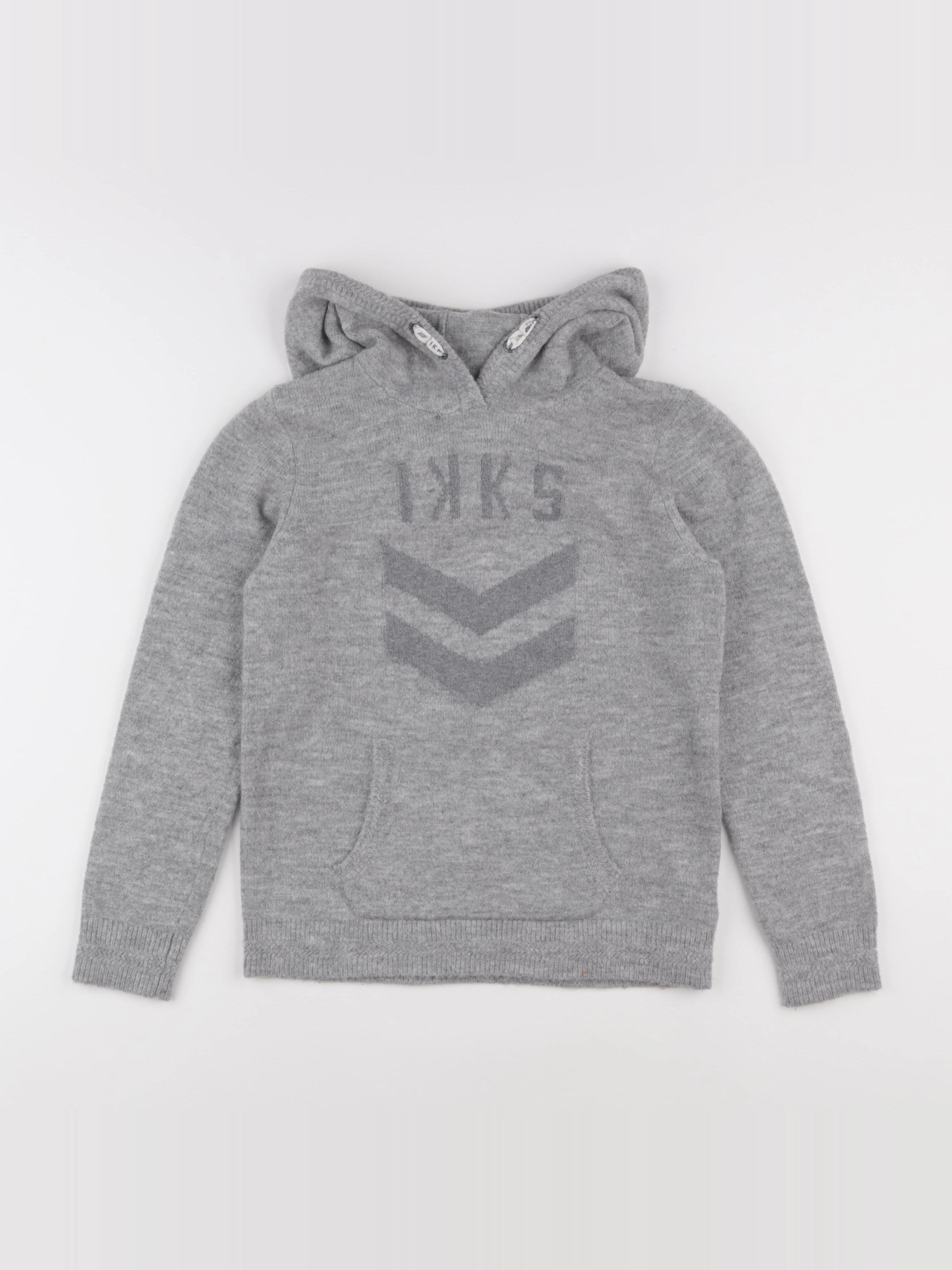 IKKS - pull gris - 10 ans