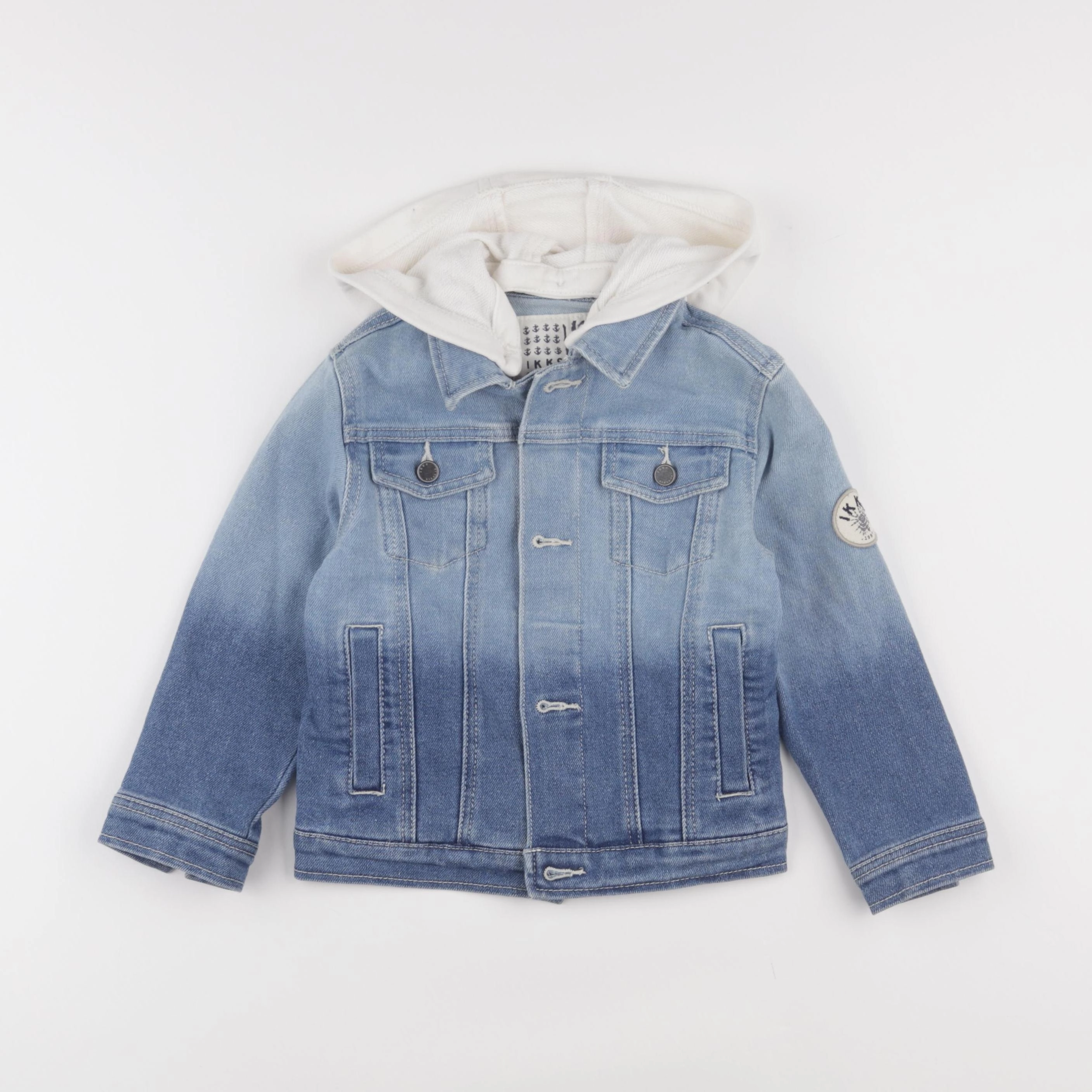 IKKS - veste imprimé au dos bleu - 4 ans