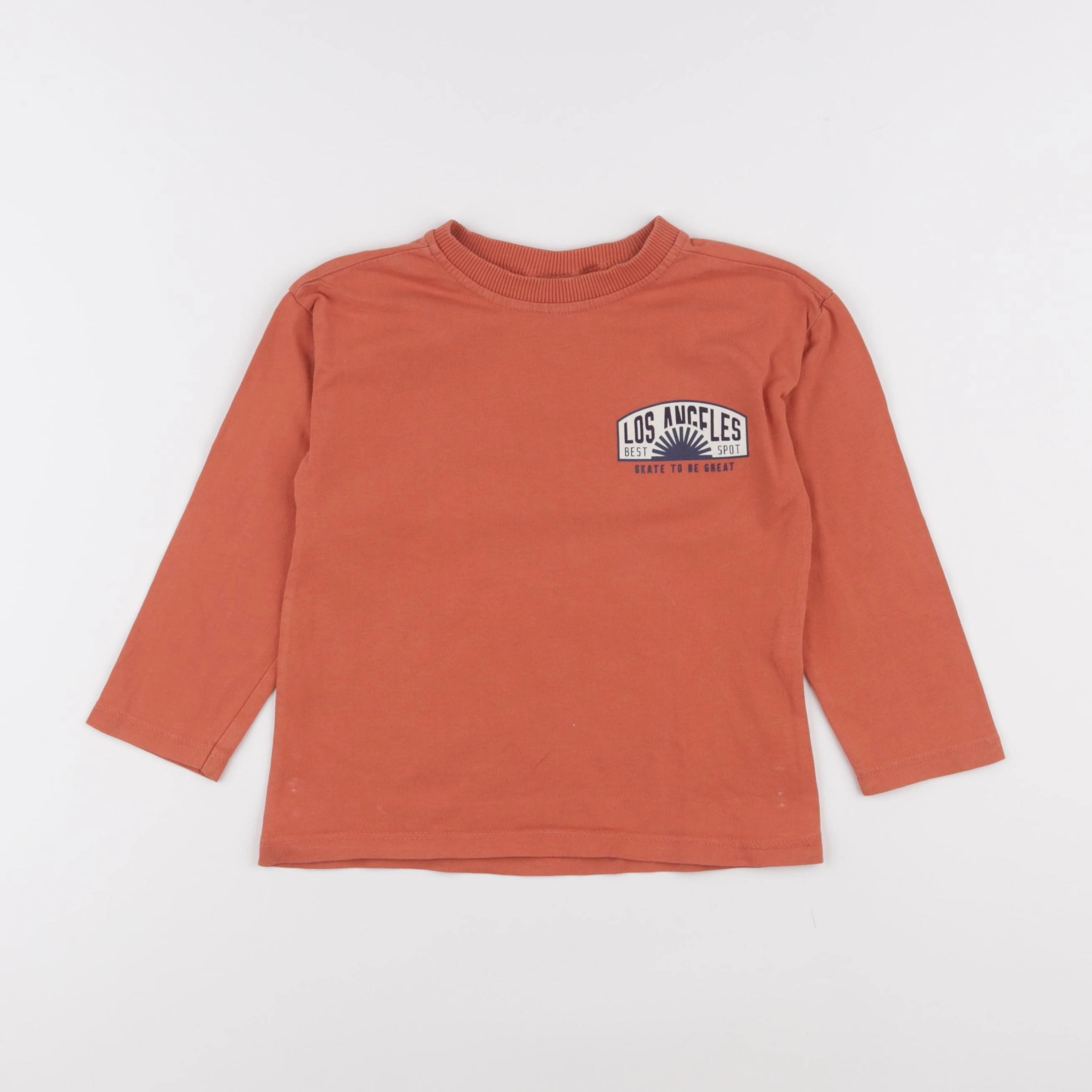 Zara - tee-shirt orange - 2/3 ans