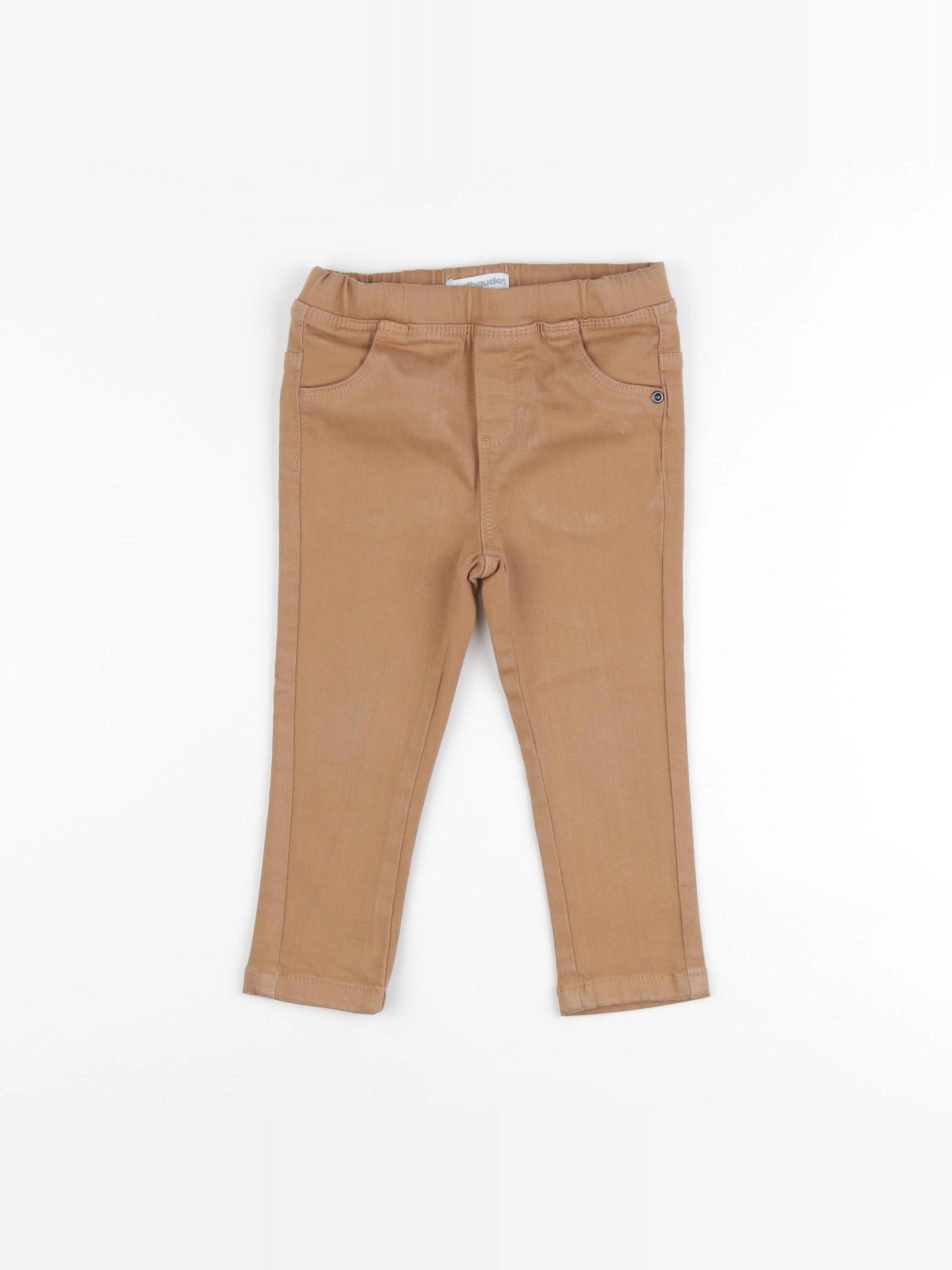 Vertbaudet - jegging marron - 24 mois