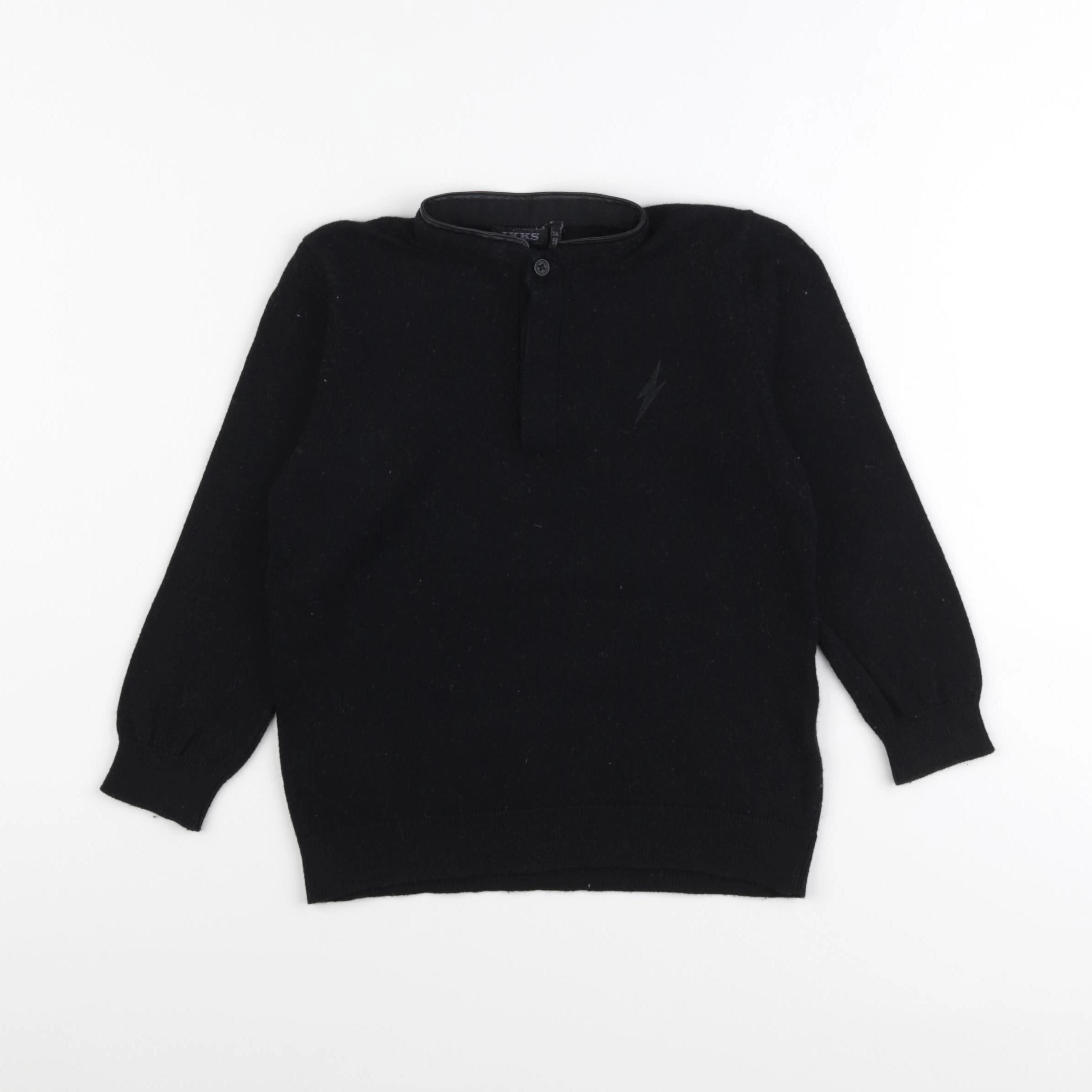 IKKS - pull noir - 3 ans
