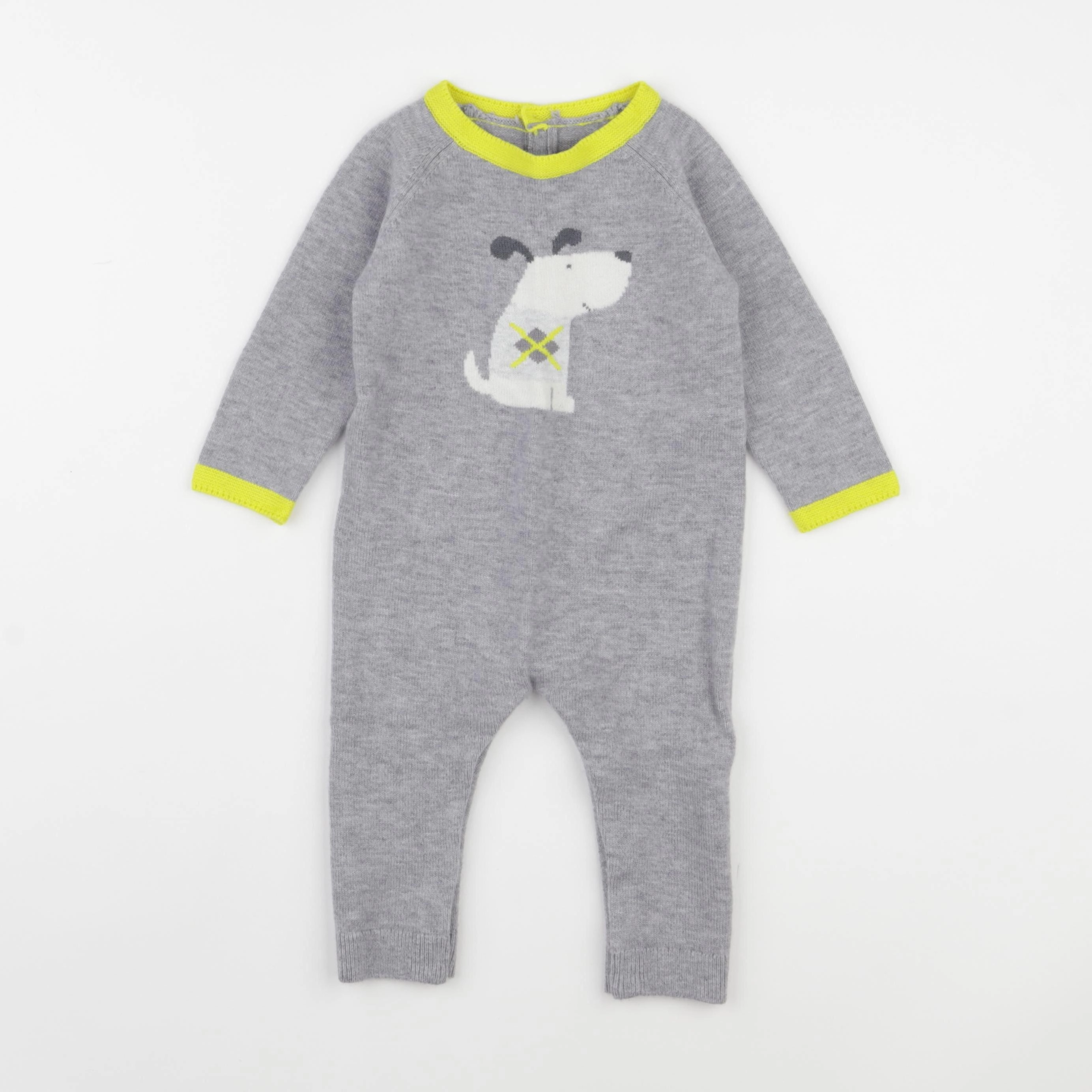 Jacadi - combinaison gris - 12 mois