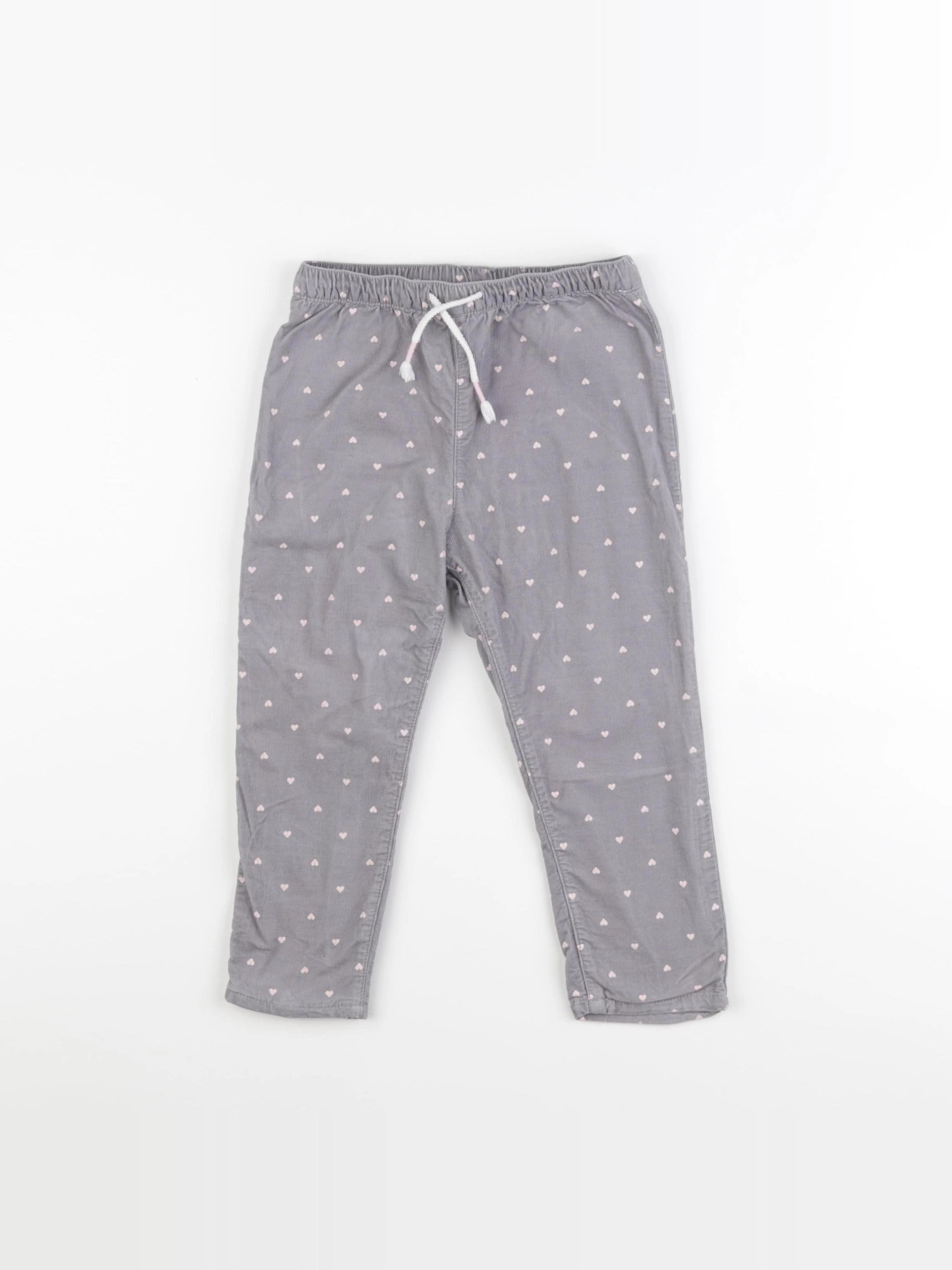 H&M - pantalon gris - 18/24 mois