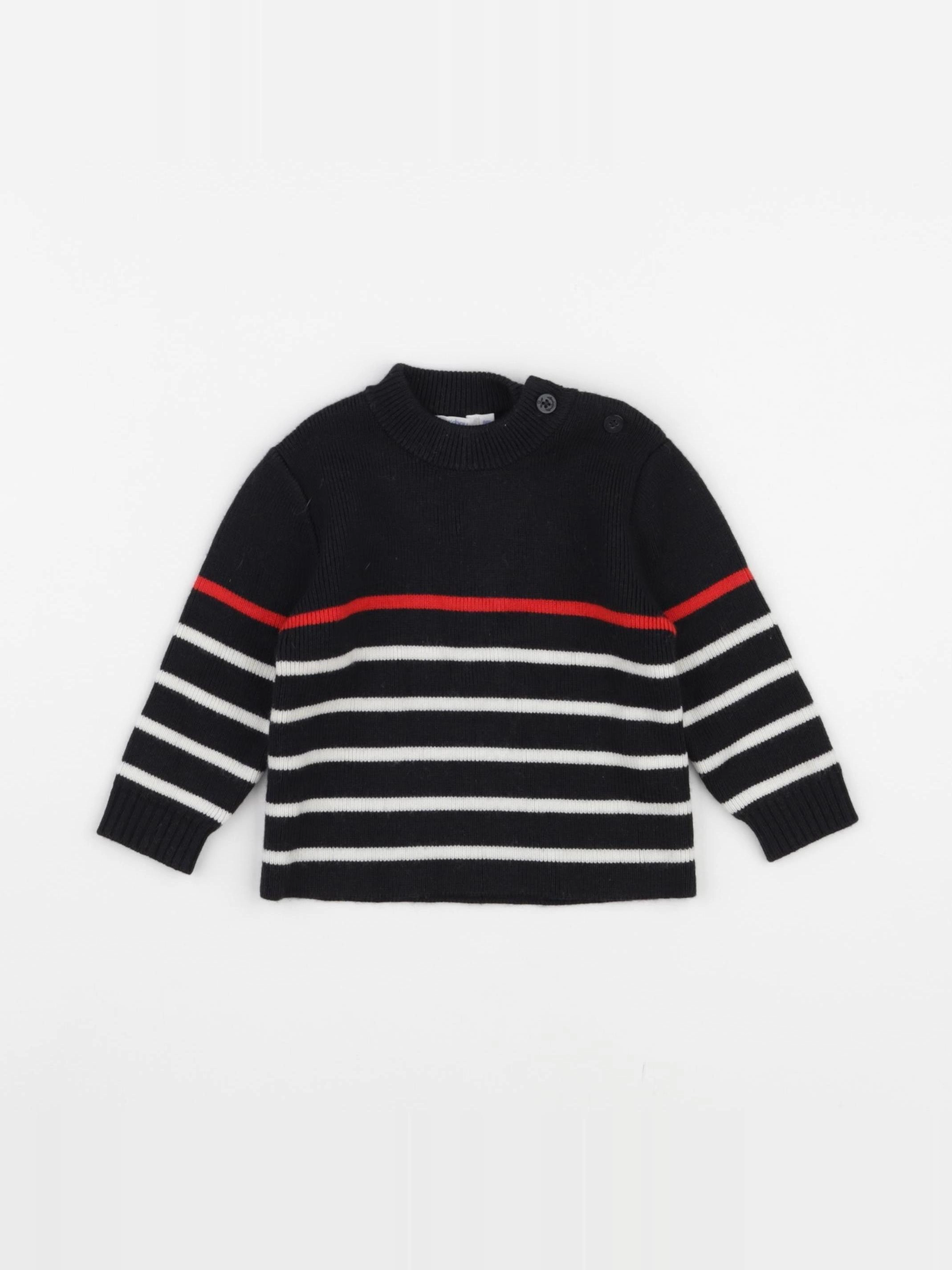 Boutchou - pull noir - 6 mois