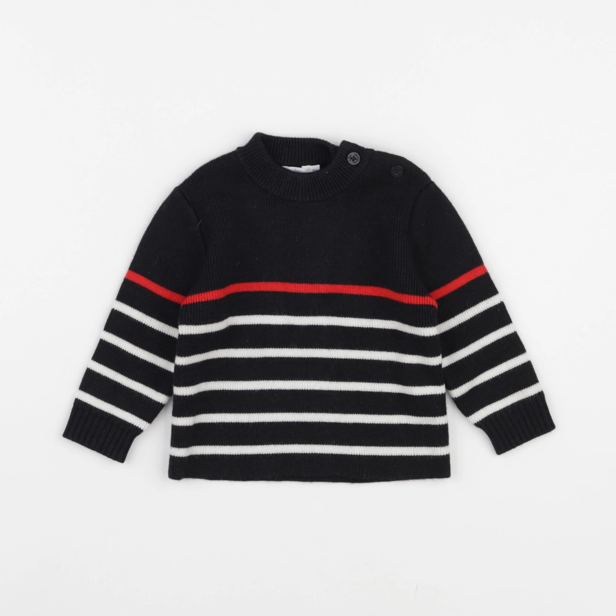 Boutchou - pull noir - 6 mois