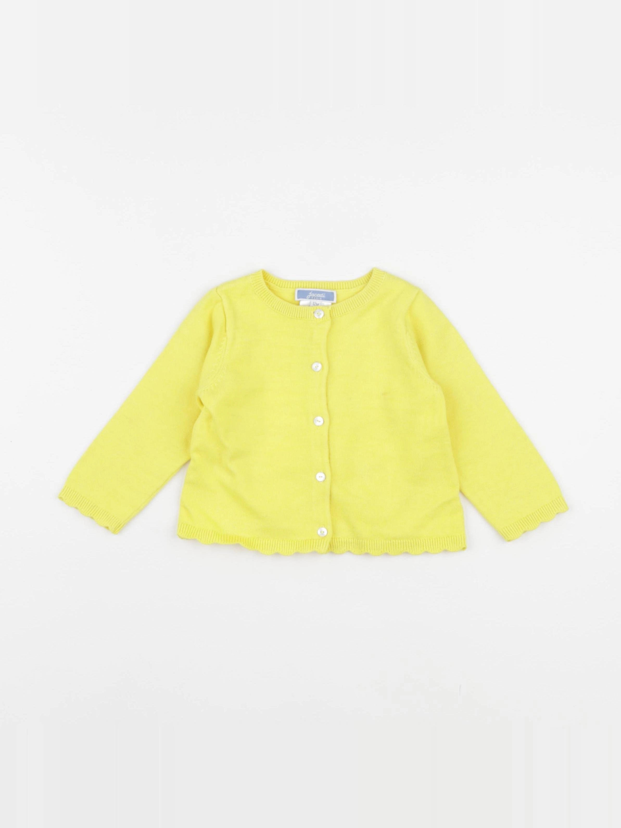 Jacadi - gilet jaune - 12 mois