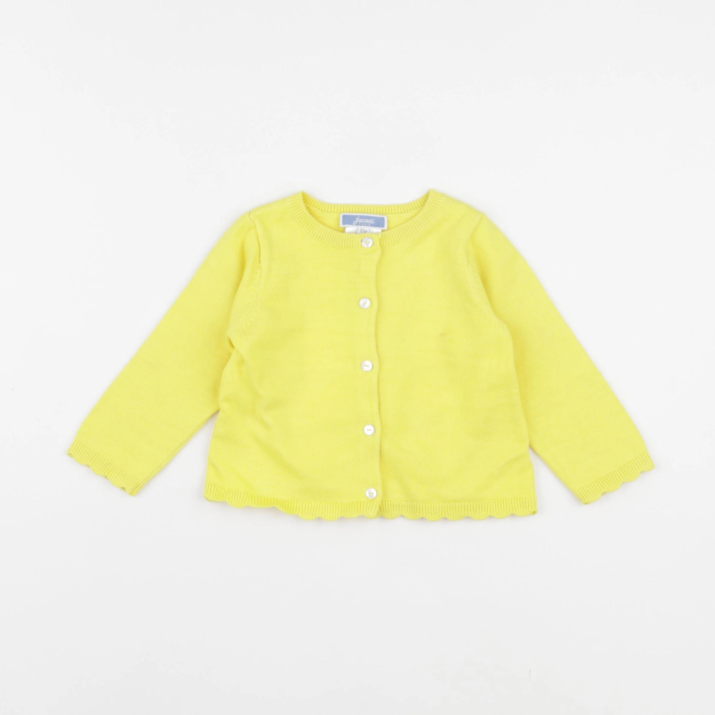 Jacadi - gilet jaune - 12 mois