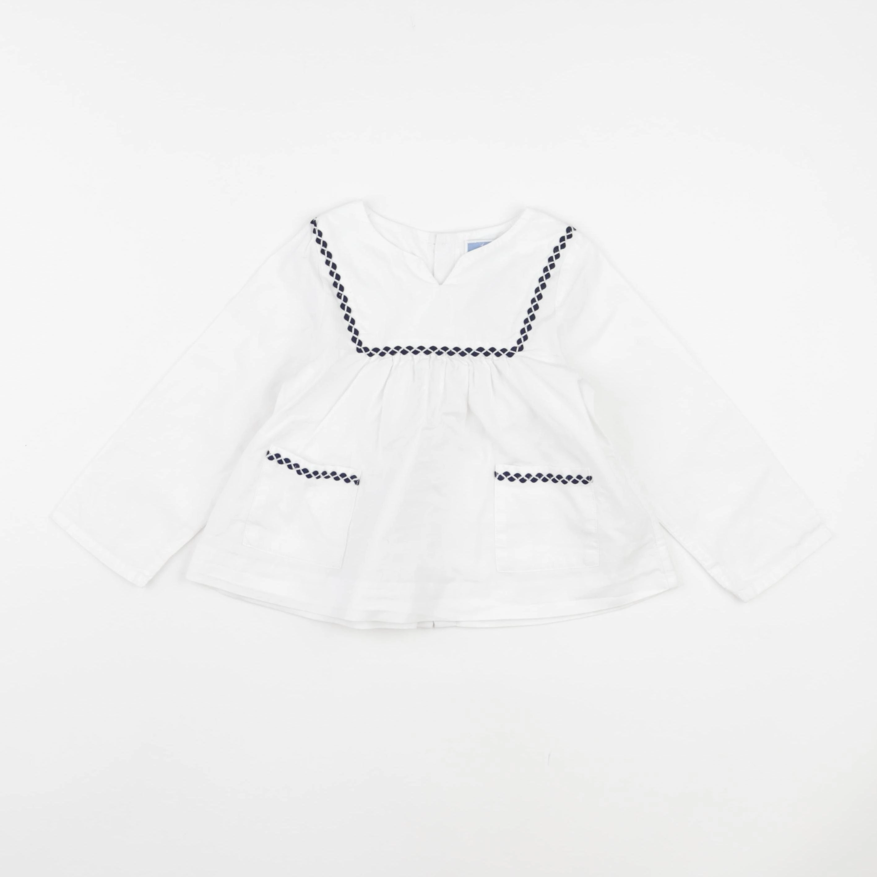 Jacadi - blouse blanc - 24 mois