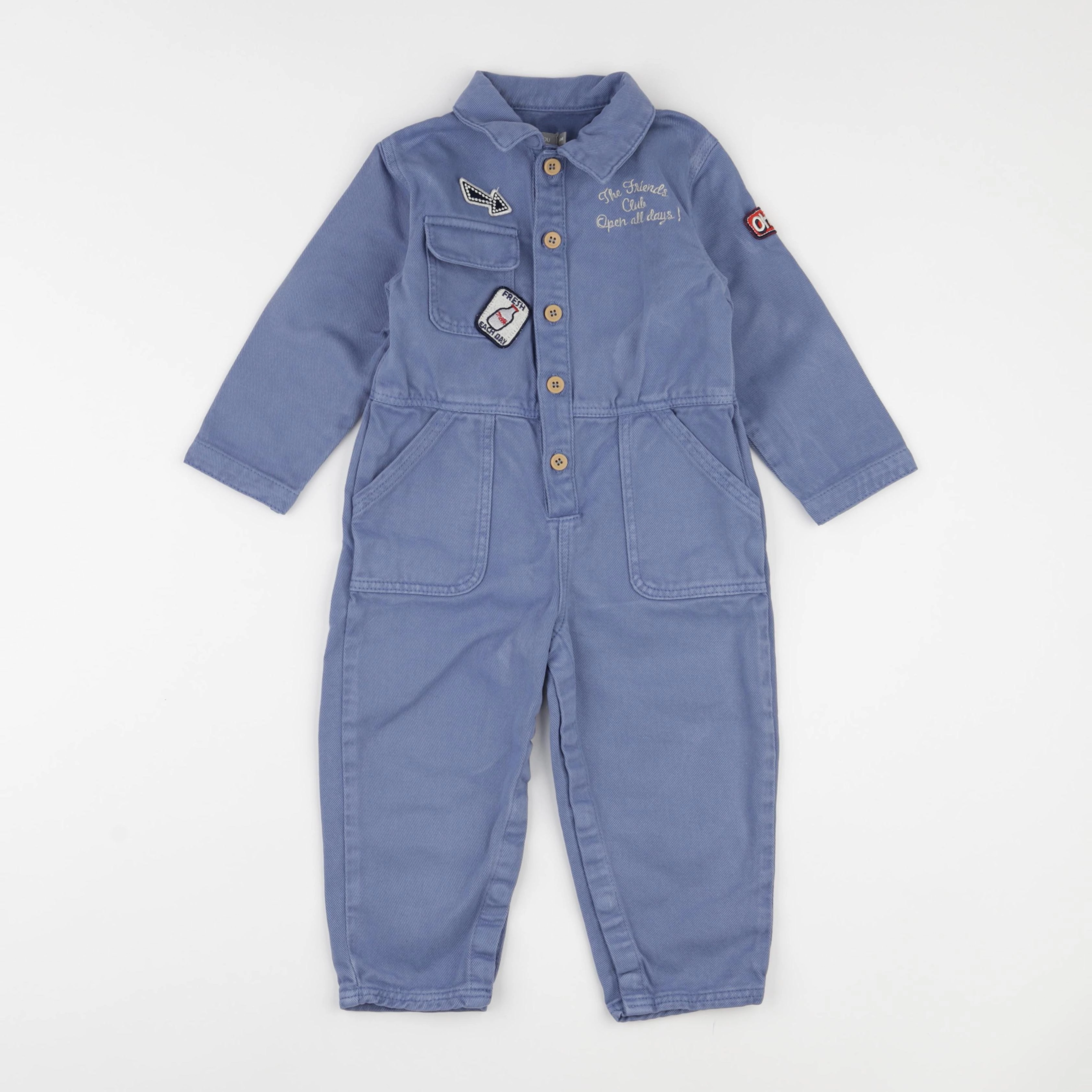 Boutchou - combinaison bleu - 24 mois