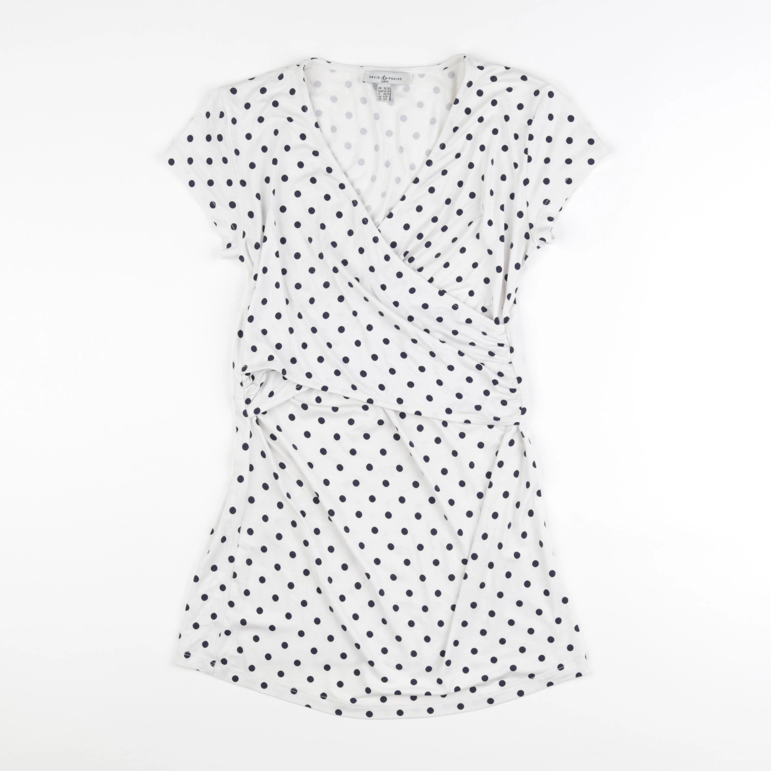 Envie de fraise - robe grossesse, allaitement blanc - 36 à 38