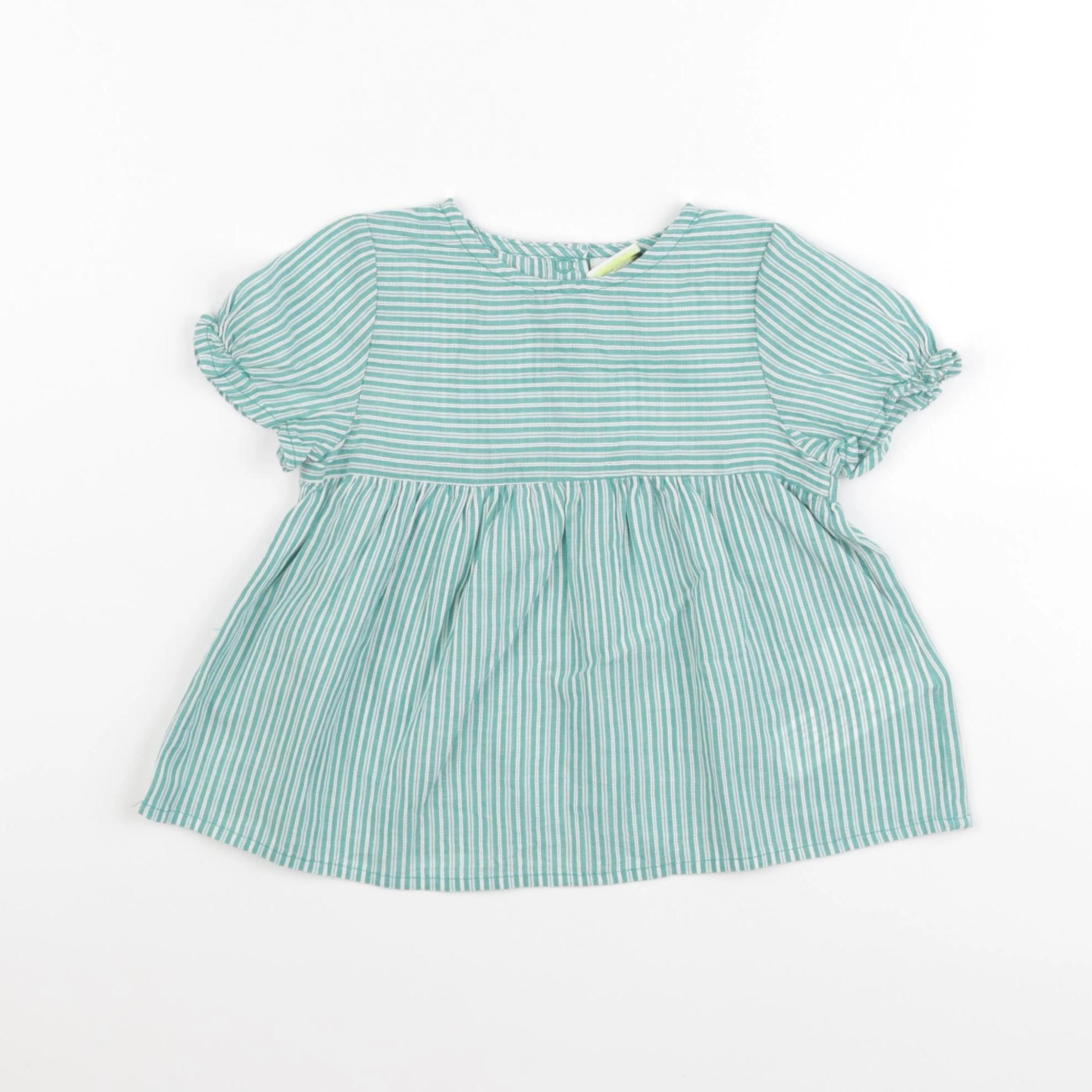 Tape à l'oeil - blouse vert - 18 mois