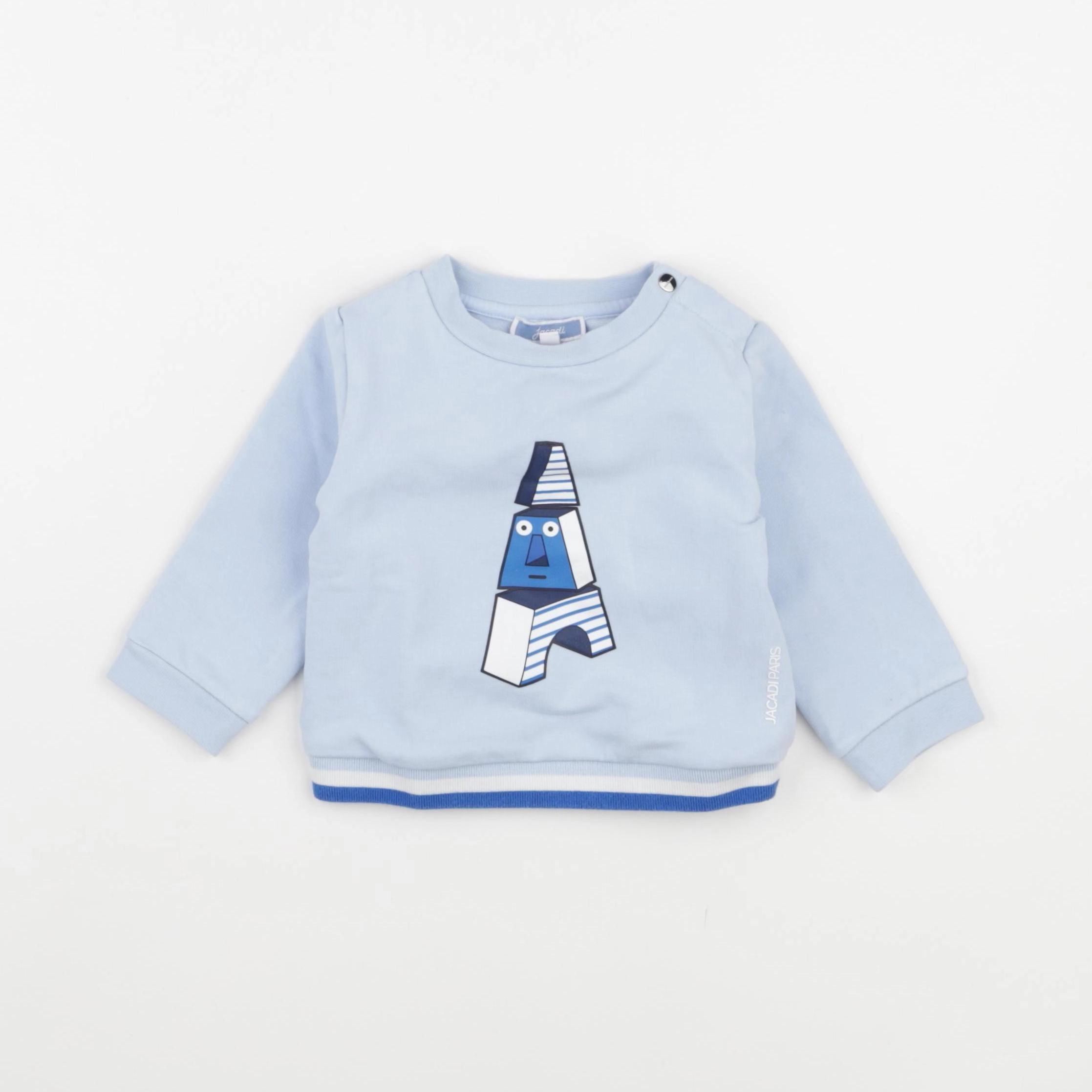 Jacadi - sweat bleu - 12 mois