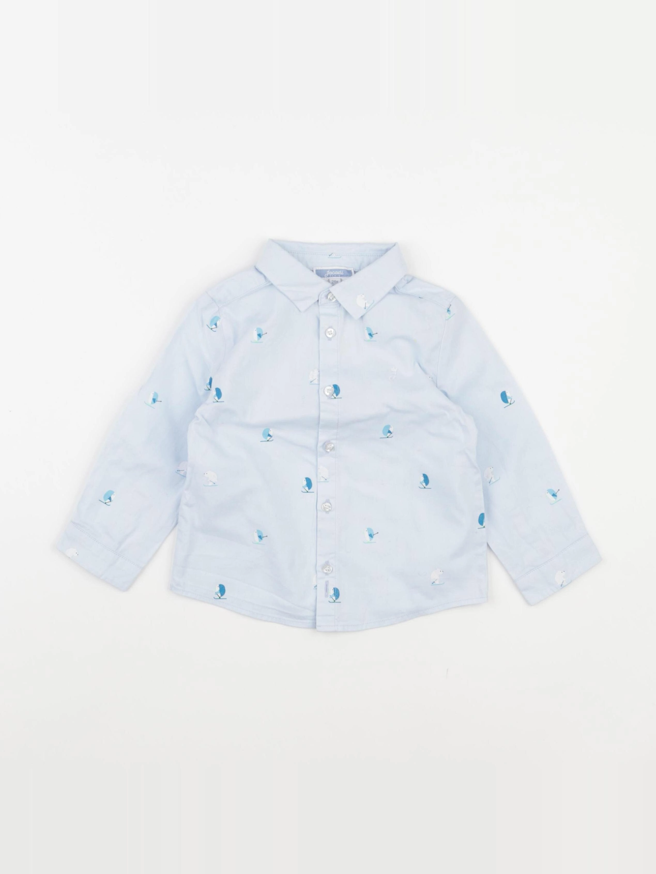 Jacadi - chemise bleu - 24 mois