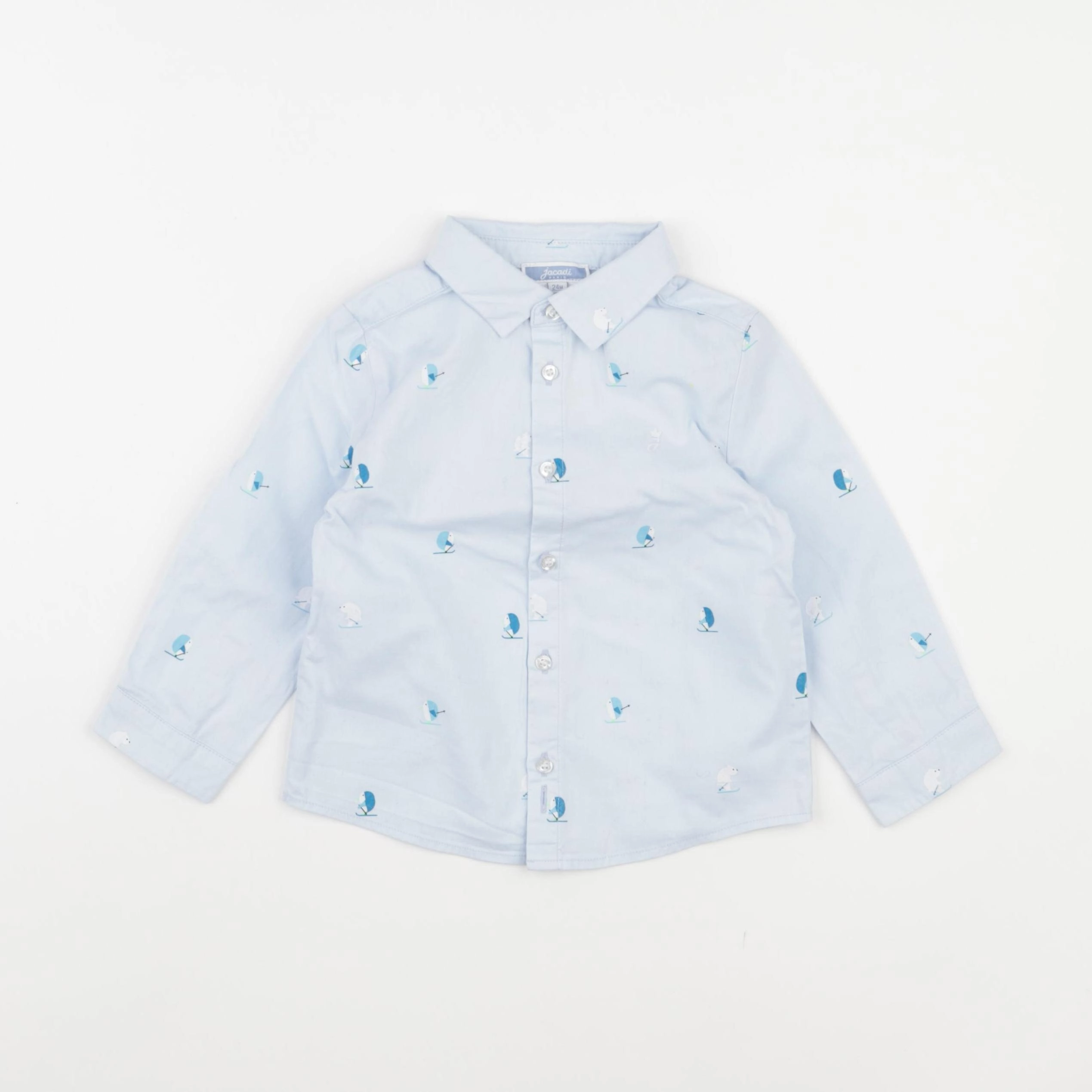 Jacadi - chemise bleu - 24 mois