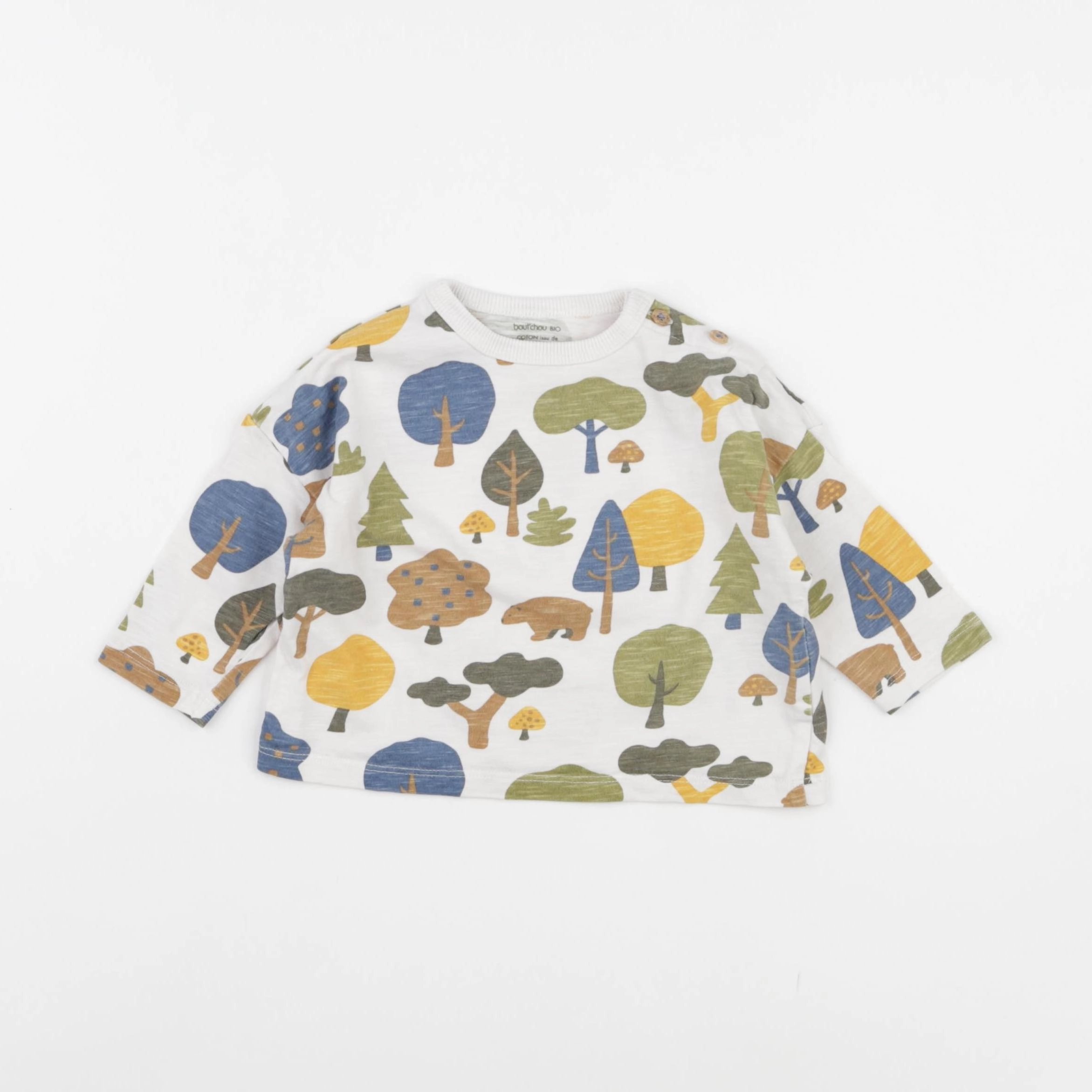 Boutchou - tee-shirt blanc - 6 mois